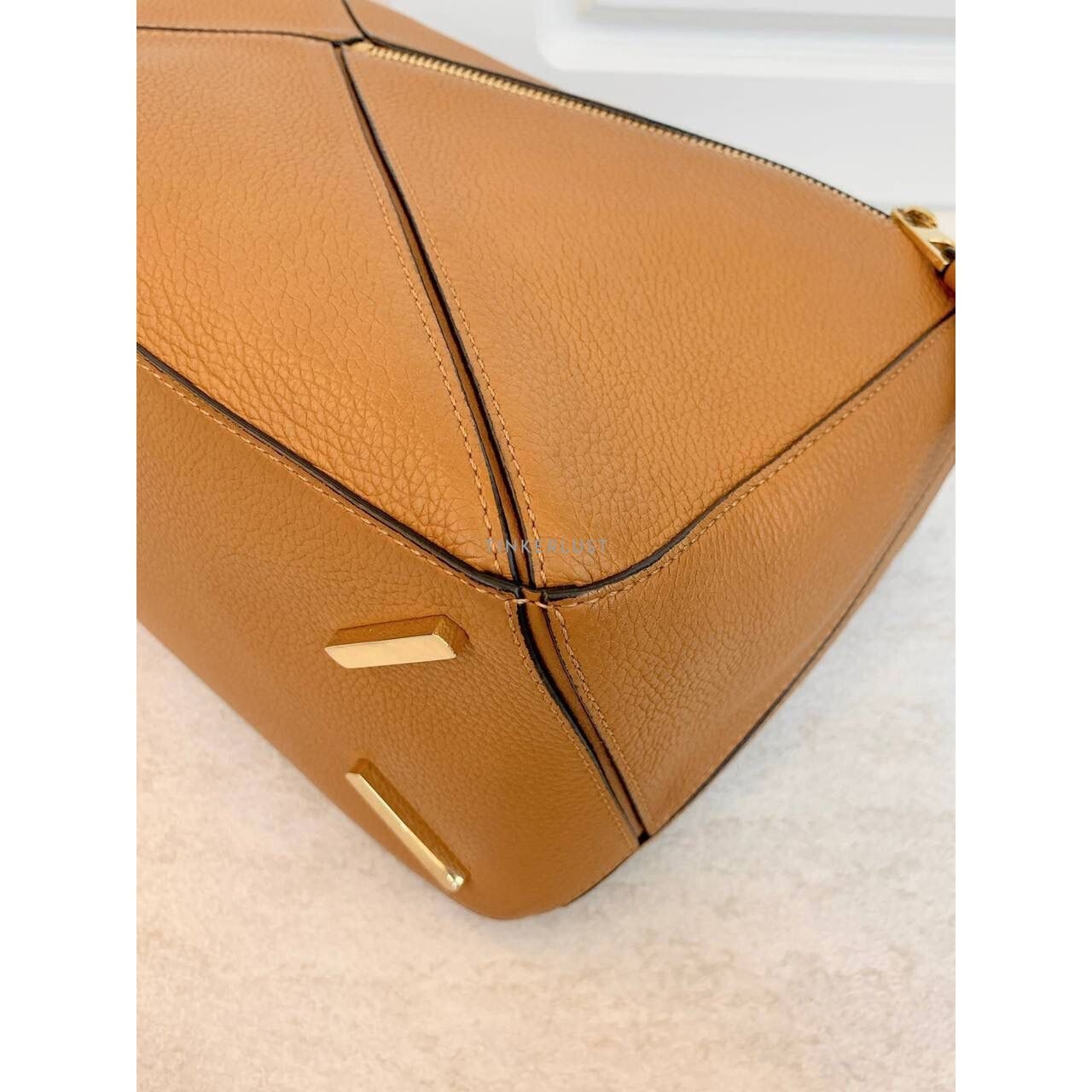 Loewe Puzzle Medium Caramel GHW 2018 Satchel Bag