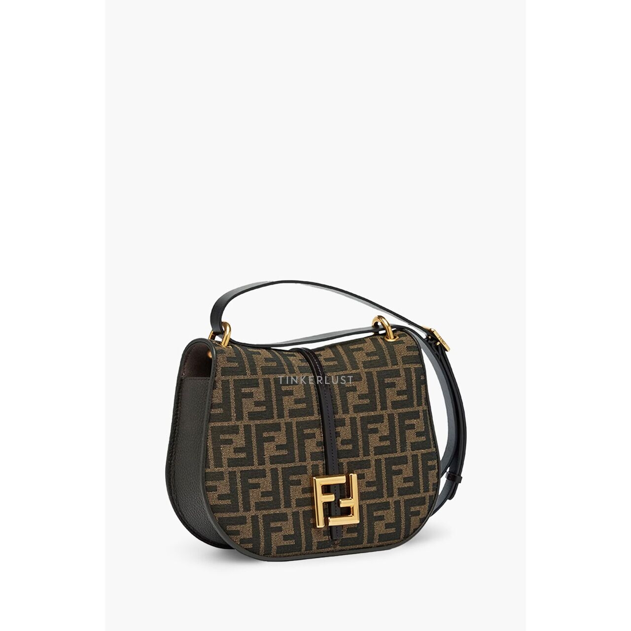 Fendi Medium Brown/Dark FF Jacquard Sling Bag