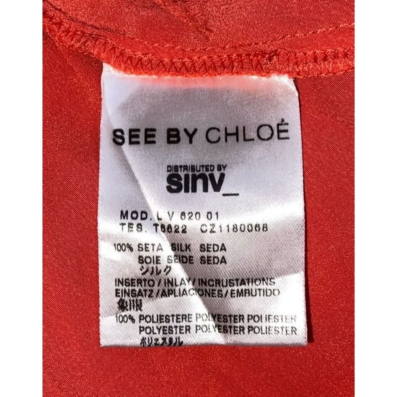 See By Chloe Red Mini Dress