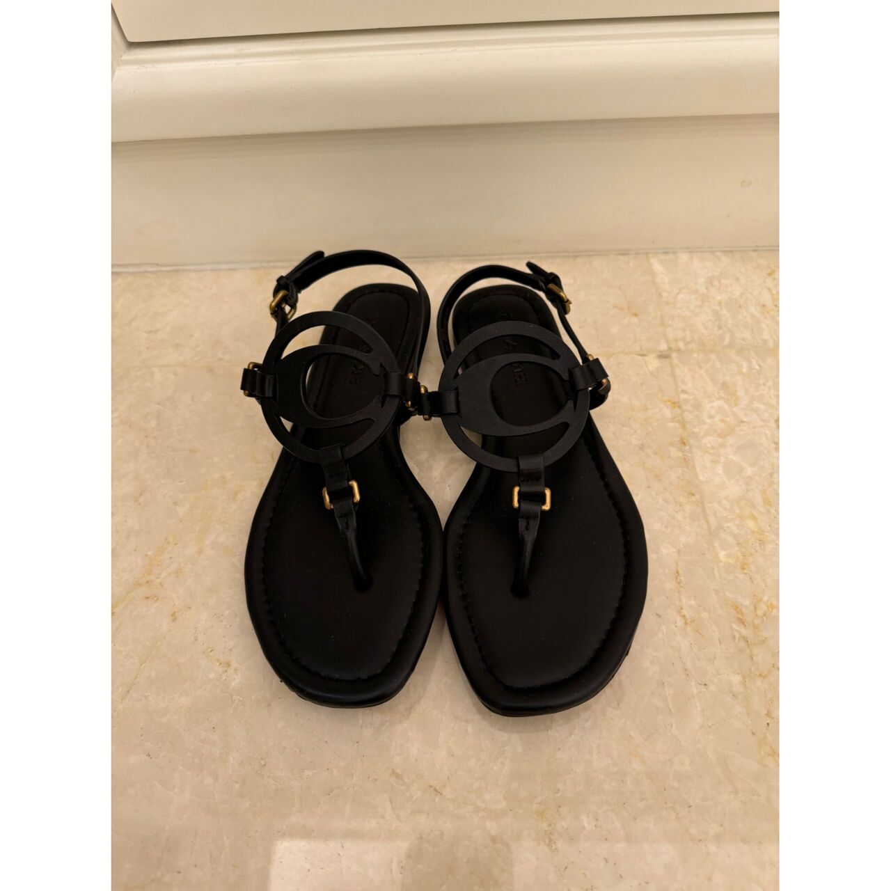 Coach Black Sandals