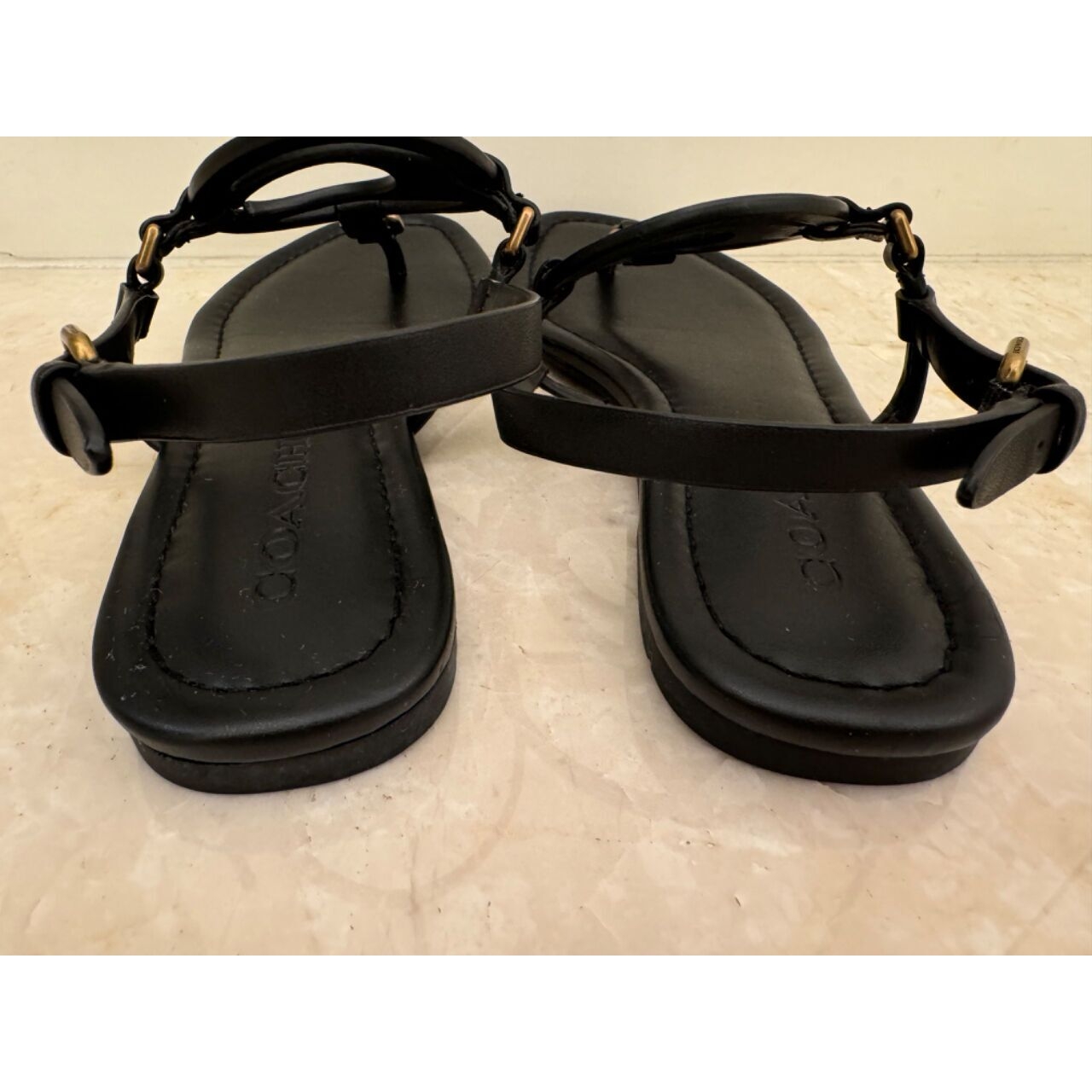 Coach Black Sandals