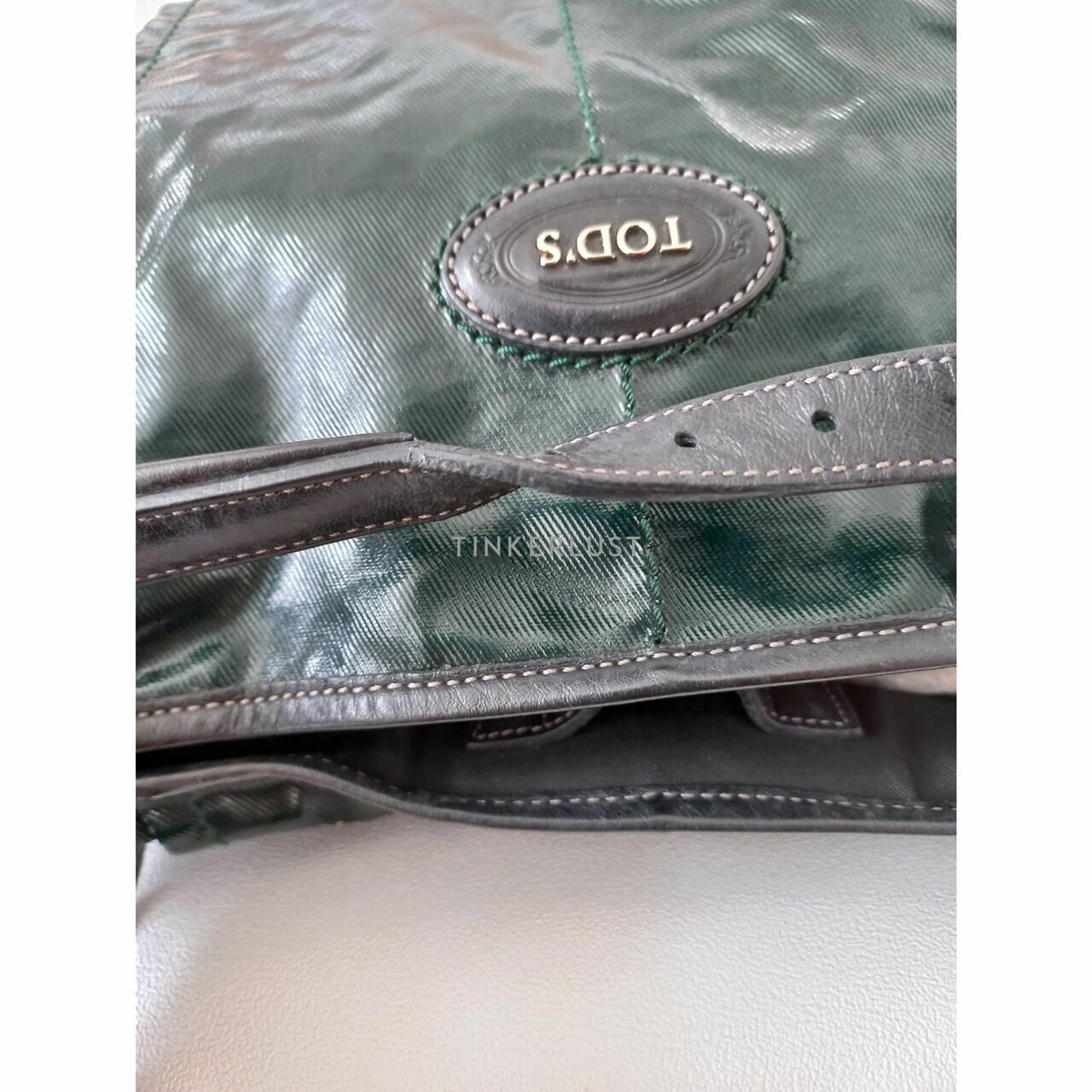 Tod's G-line Selleria 2013 Dark Green Tote Bag