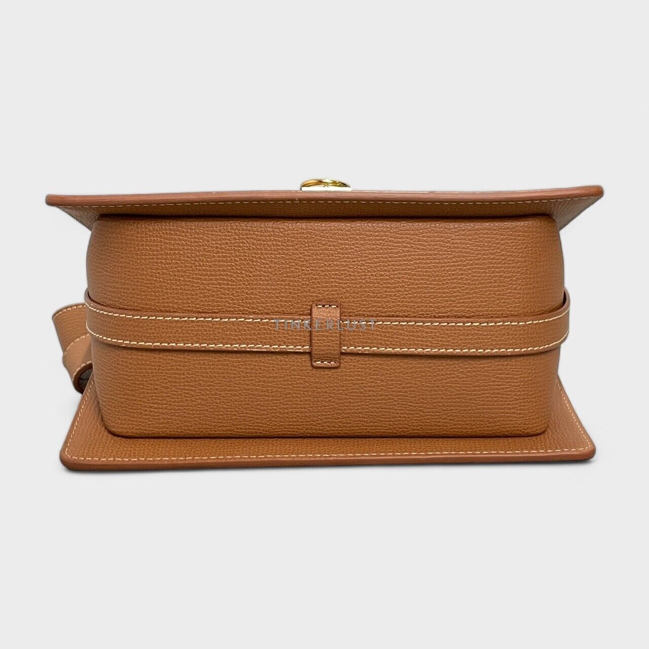 POLENE Numero Sept Leather Brown Satchel Bag