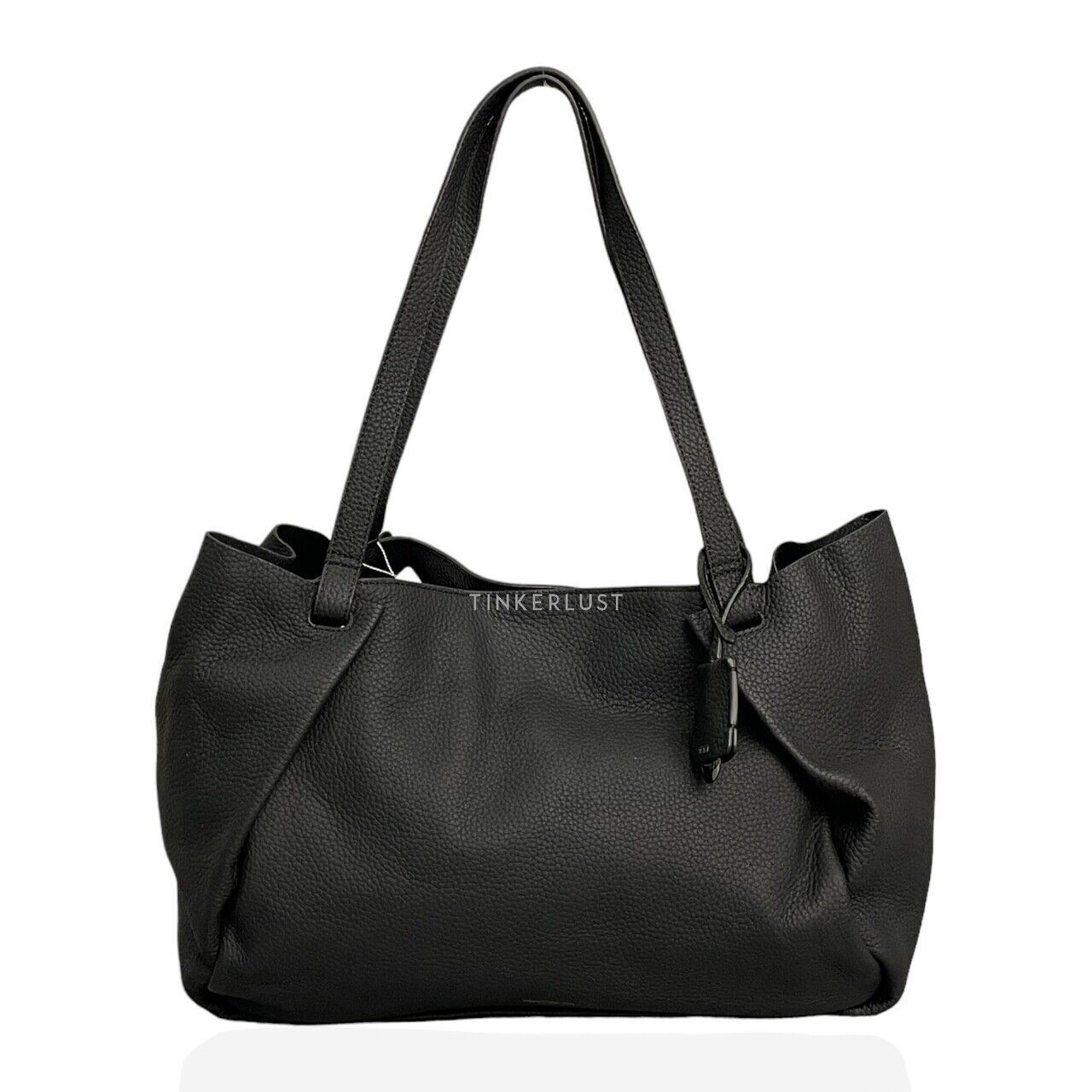 Tumi Valorie Black Leather Tote Bag