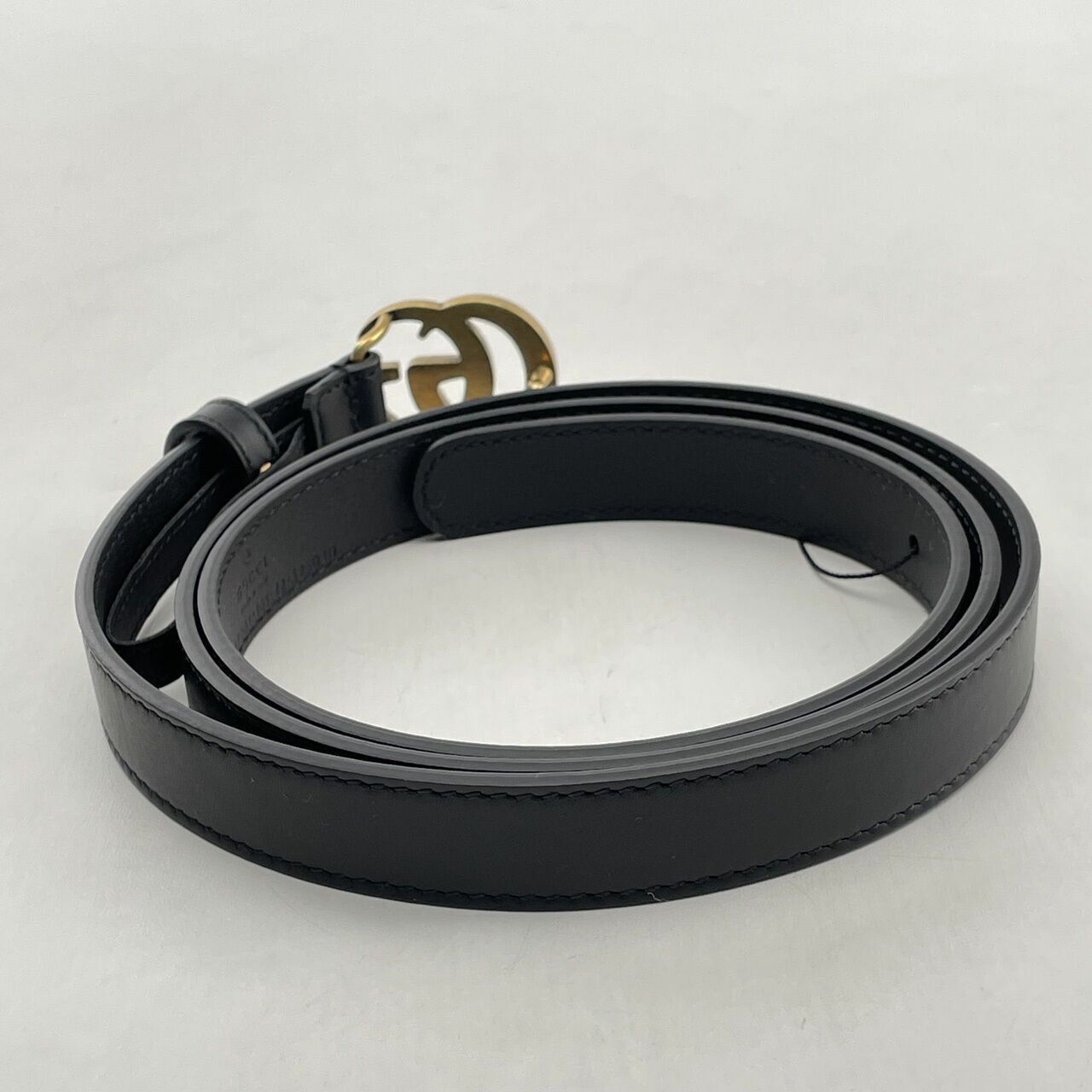 Gucci GG Marmont 105 Black Leather Belt