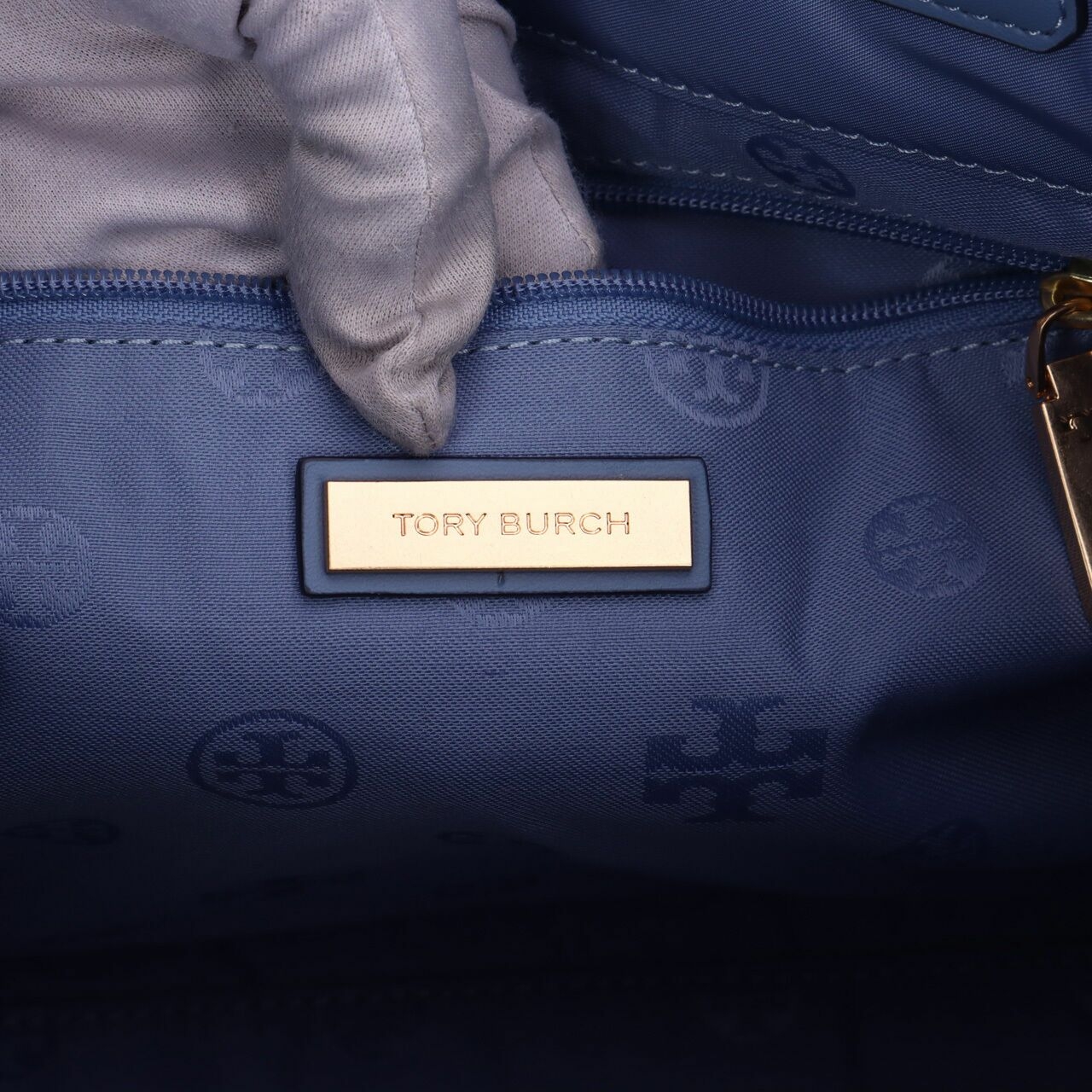 Tory Burch Ella Mini Bluewood Tote Bag