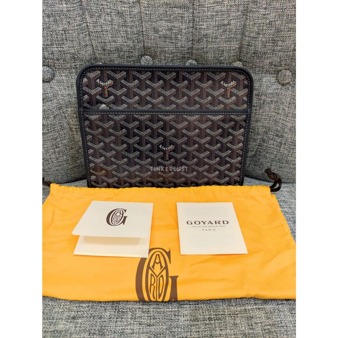 Goyard Jouvence Navy PM Clutch