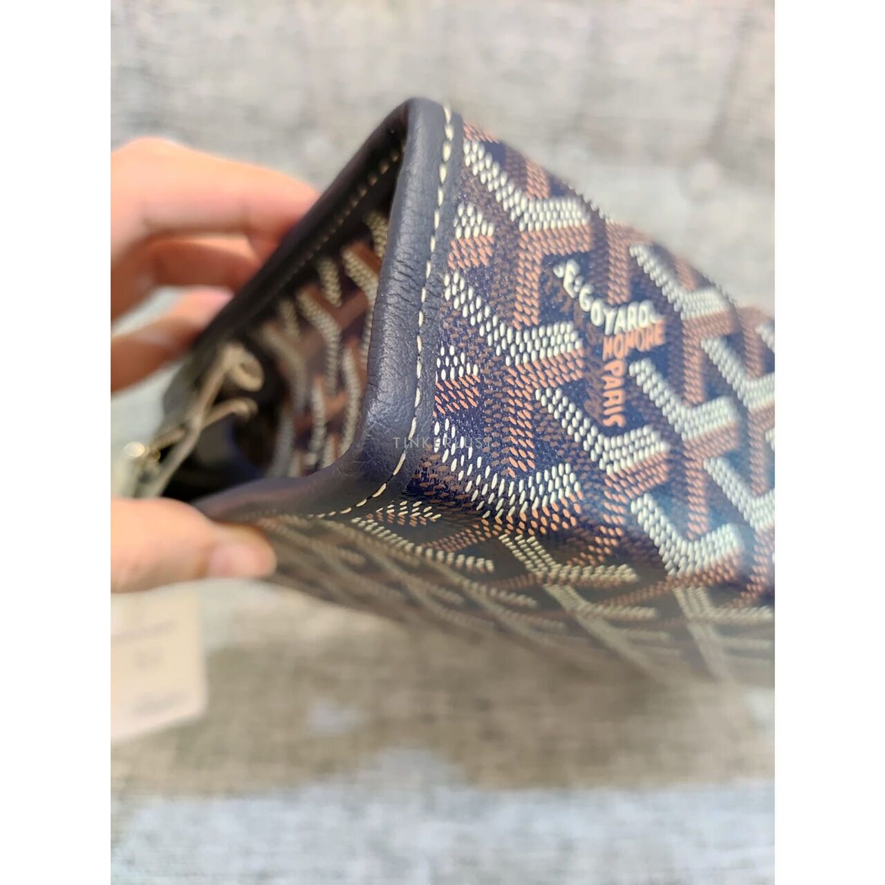 Goyard Jouvence Navy PM Clutch