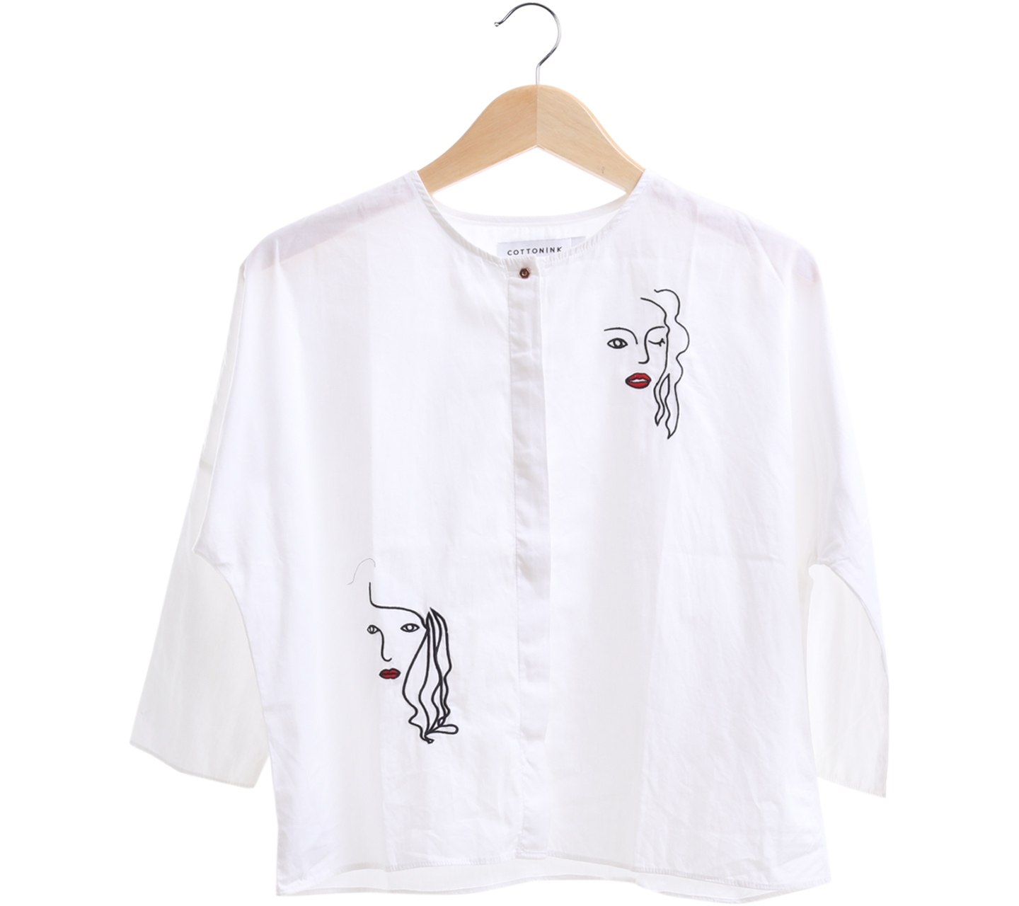 Cotton Ink Off White Blouse