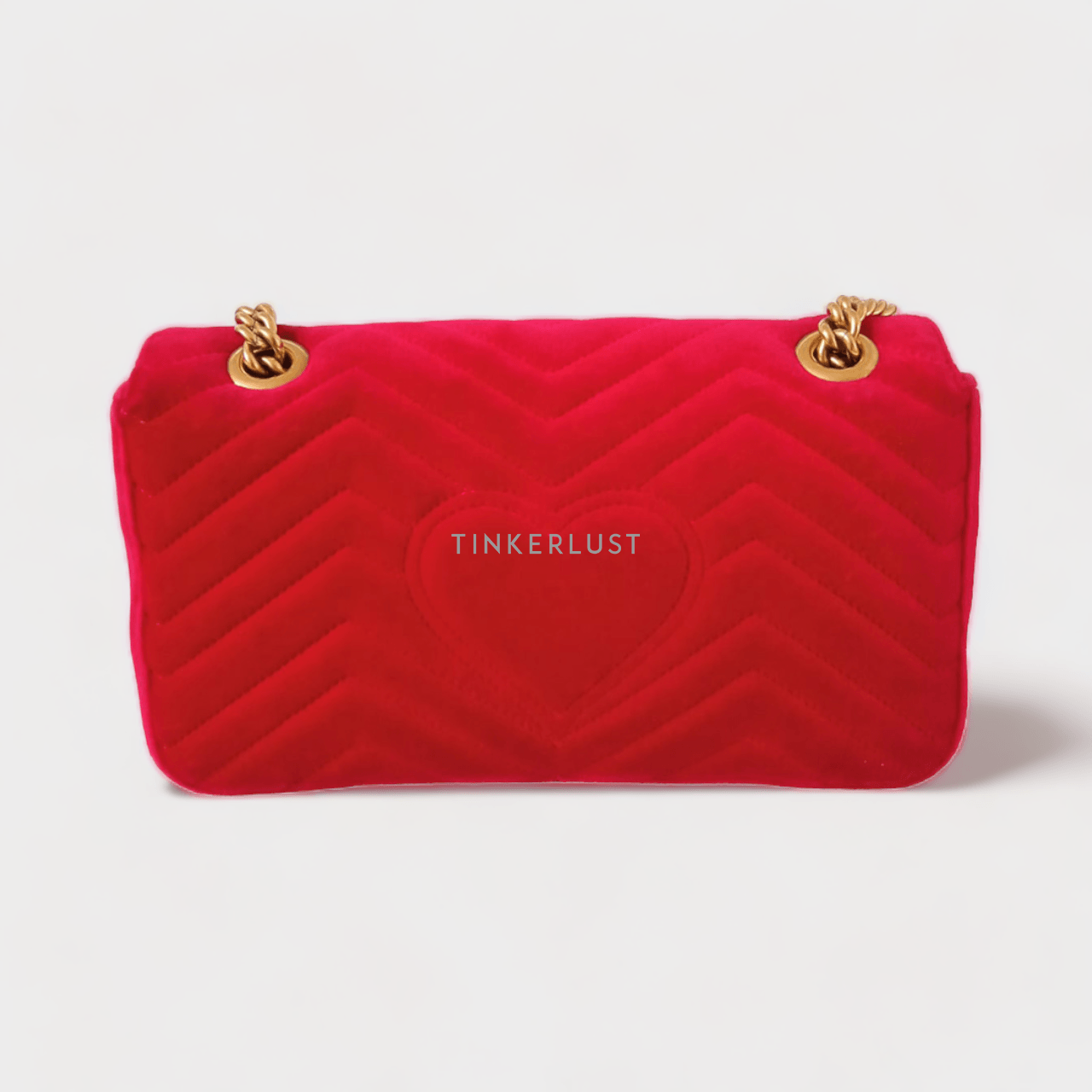 Gucci Marmont Velvet Red GHW 2018