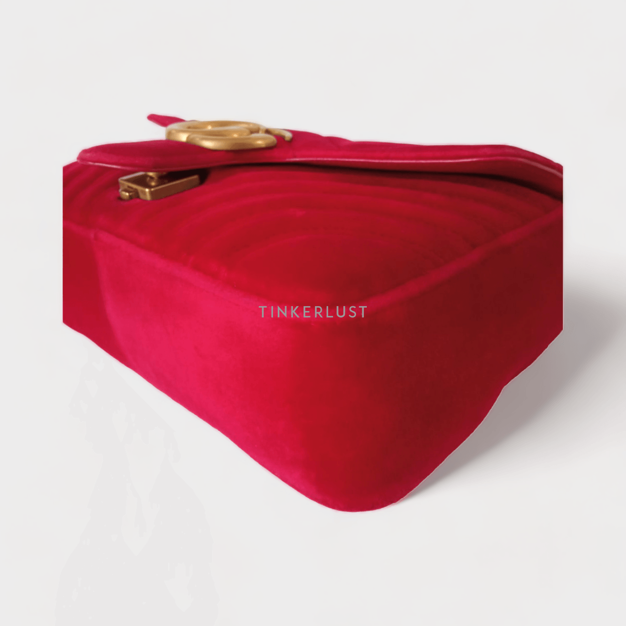 Gucci Marmont Velvet Red GHW 2018