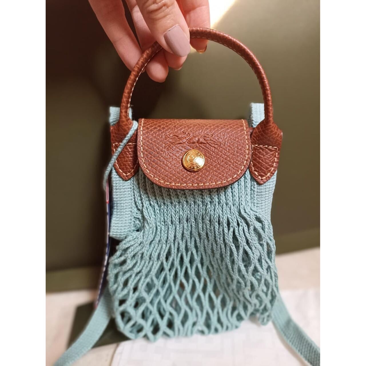 Longchamp Mint Sling Bag