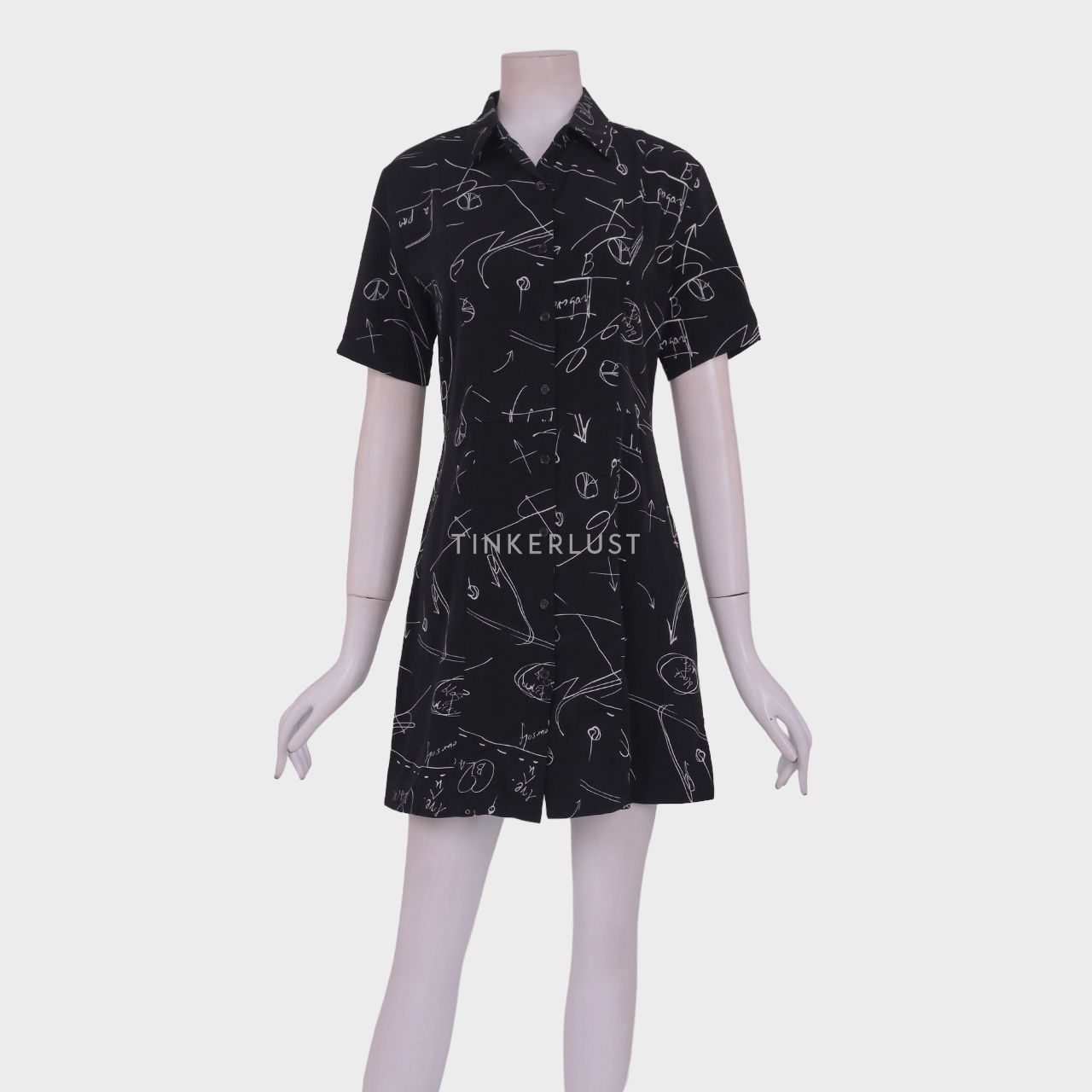 Pomelo. Black Mini Dress