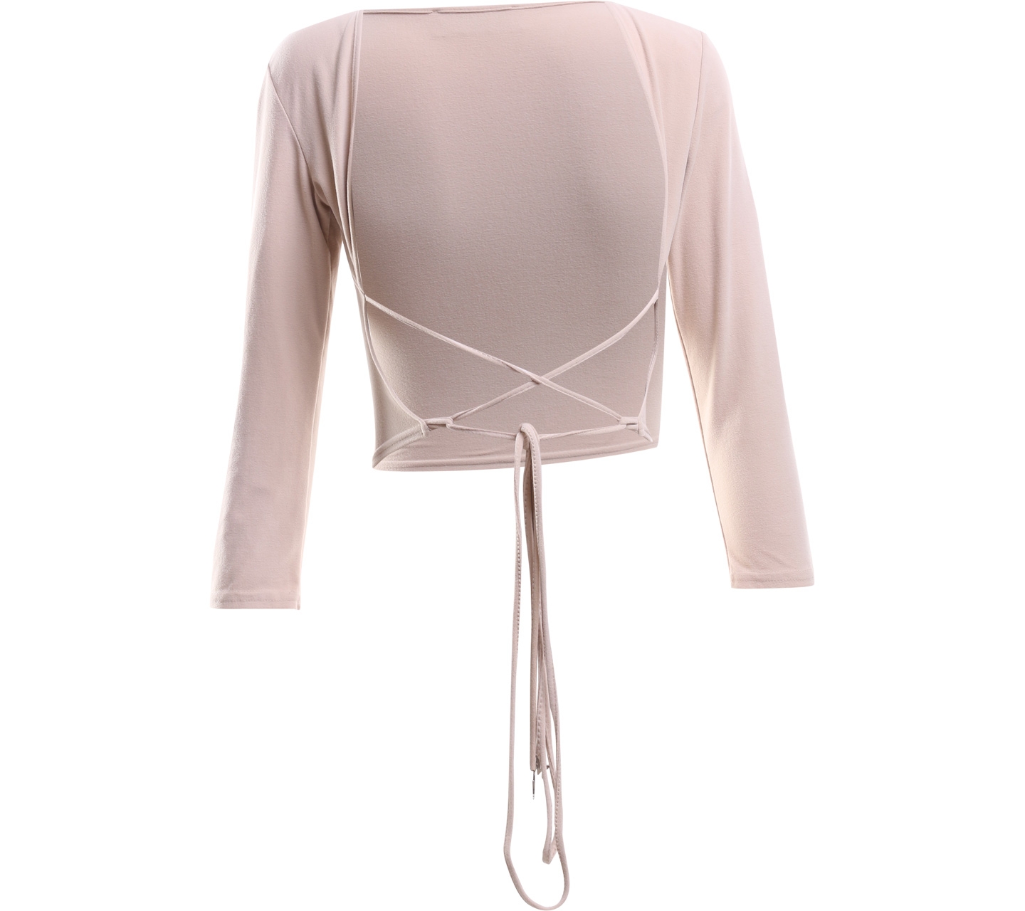 Morgan Beige Crop Outerwear