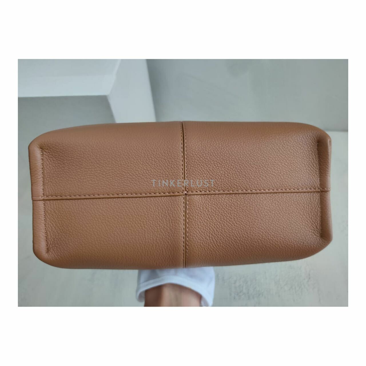 POLENE Mini Neuf Grain Camel Satchel