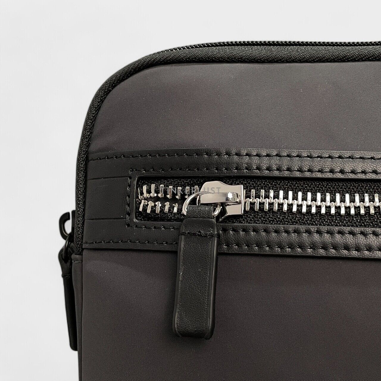 Tumi Kalvin Grey Nylon Laptop Case Sling Bag