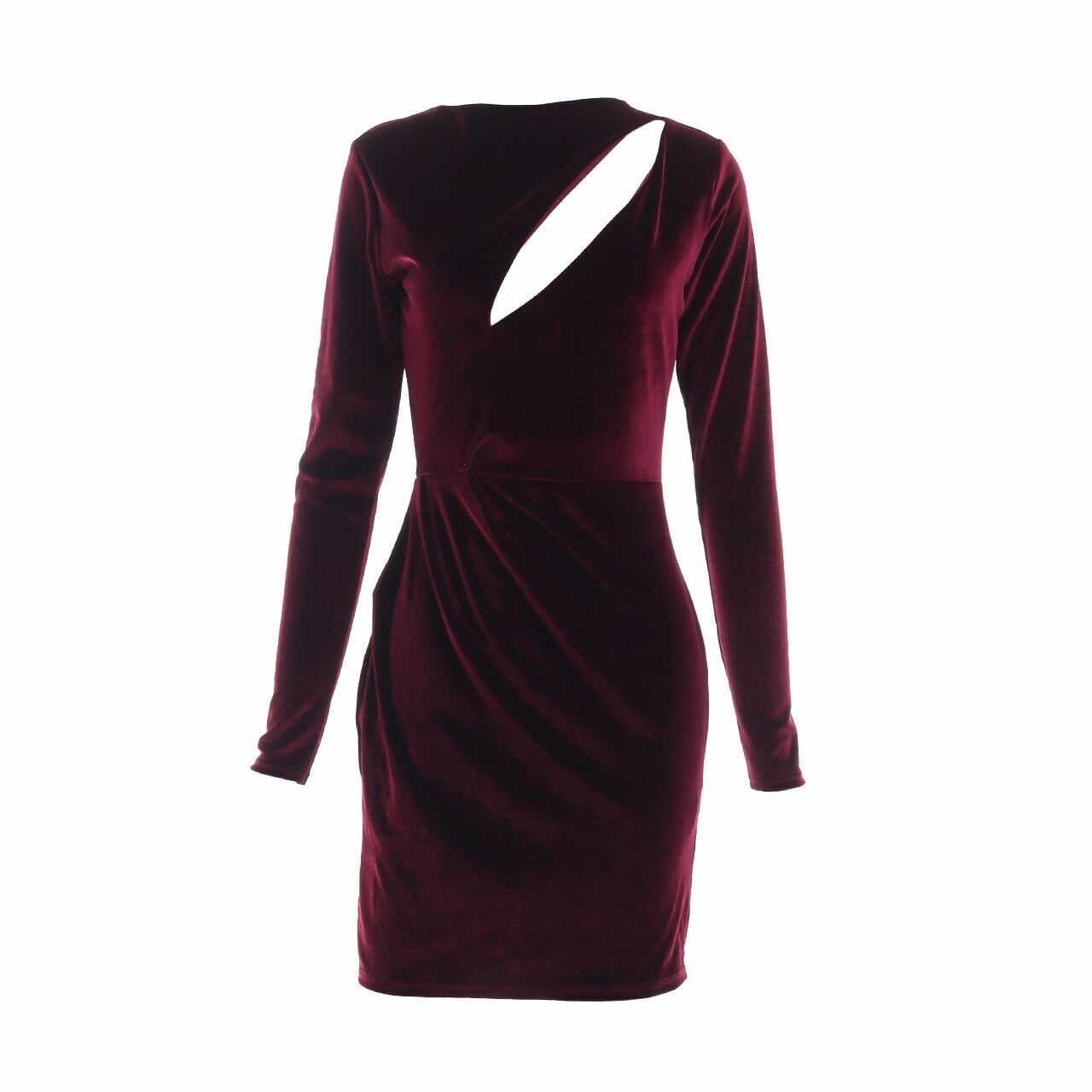 Missguided Maroon Mini Dress