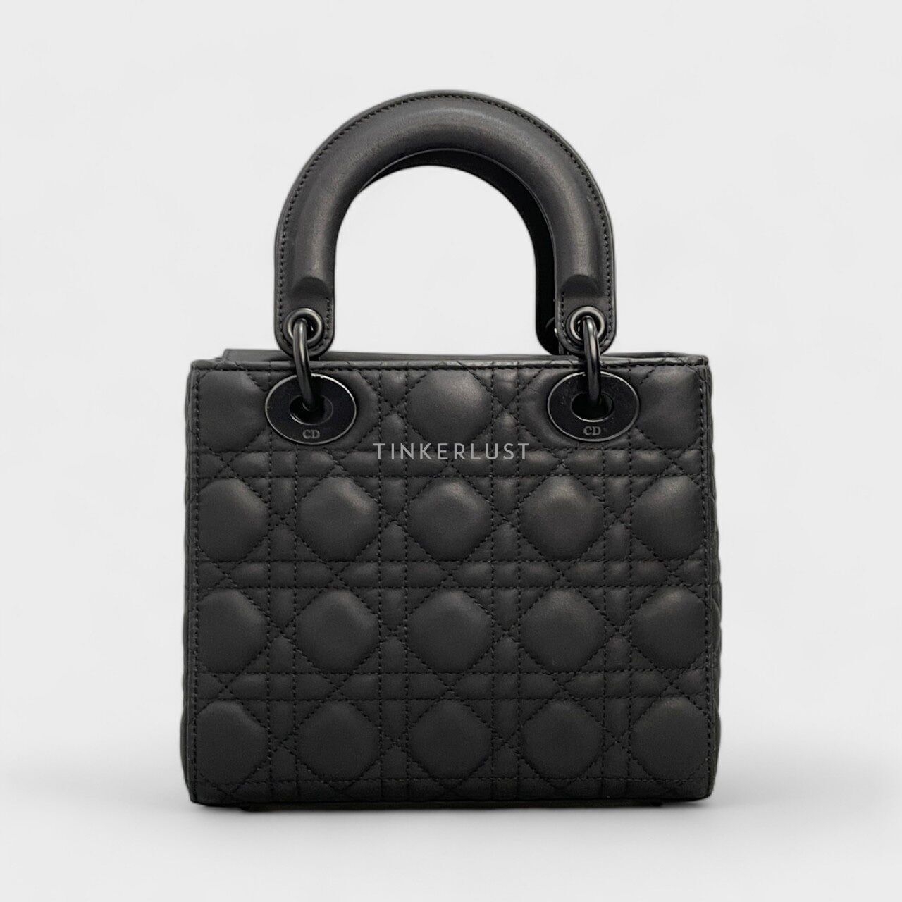 Christian Dior Lady Dior My ABCDior Small Black Calfskin Handbag