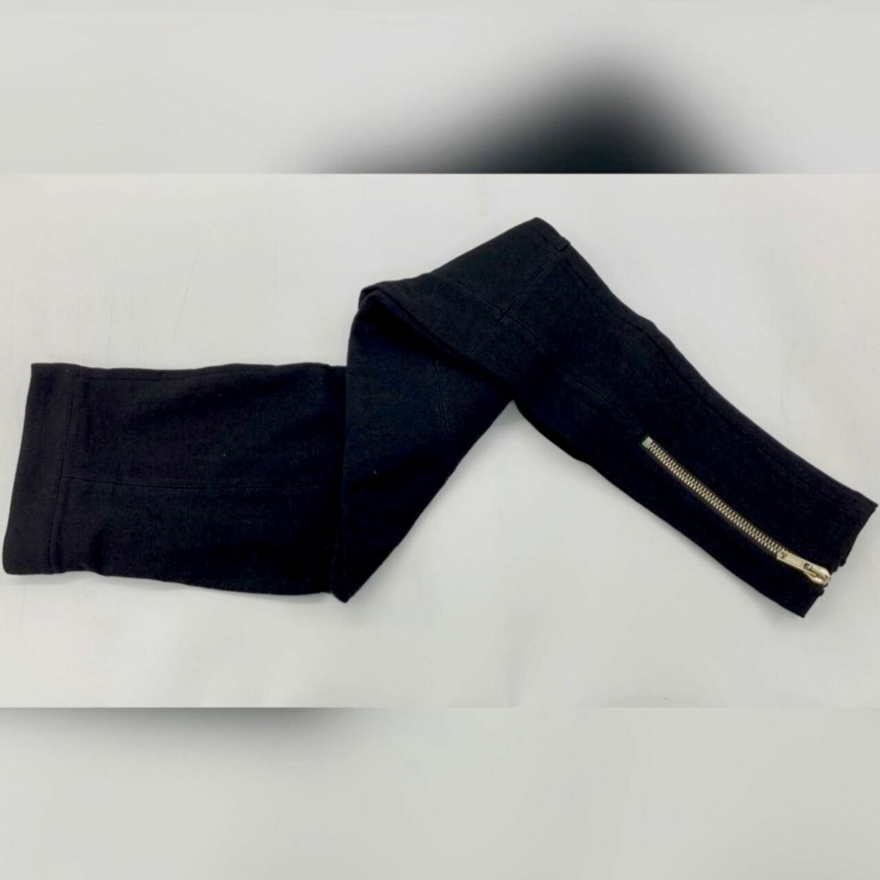 Givenchy Black Long Pants With Gold Zippers Celana Panjang