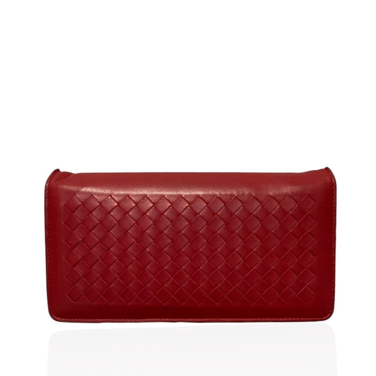 Bottega Veneta Red Clutch