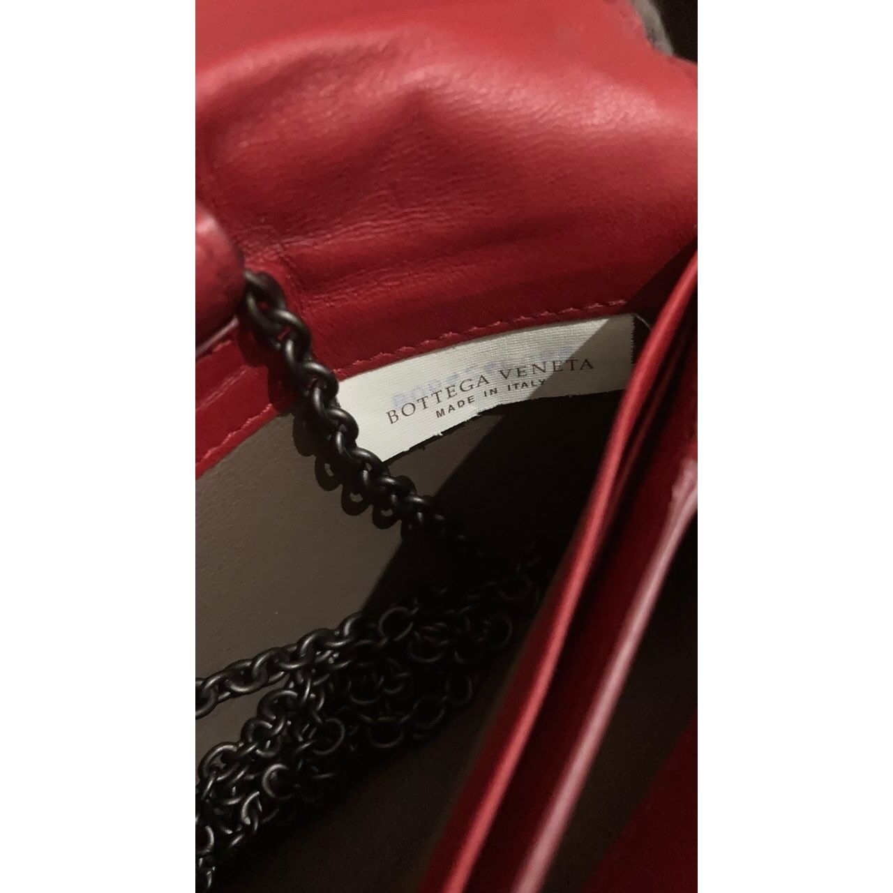 Bottega Veneta Red Clutch