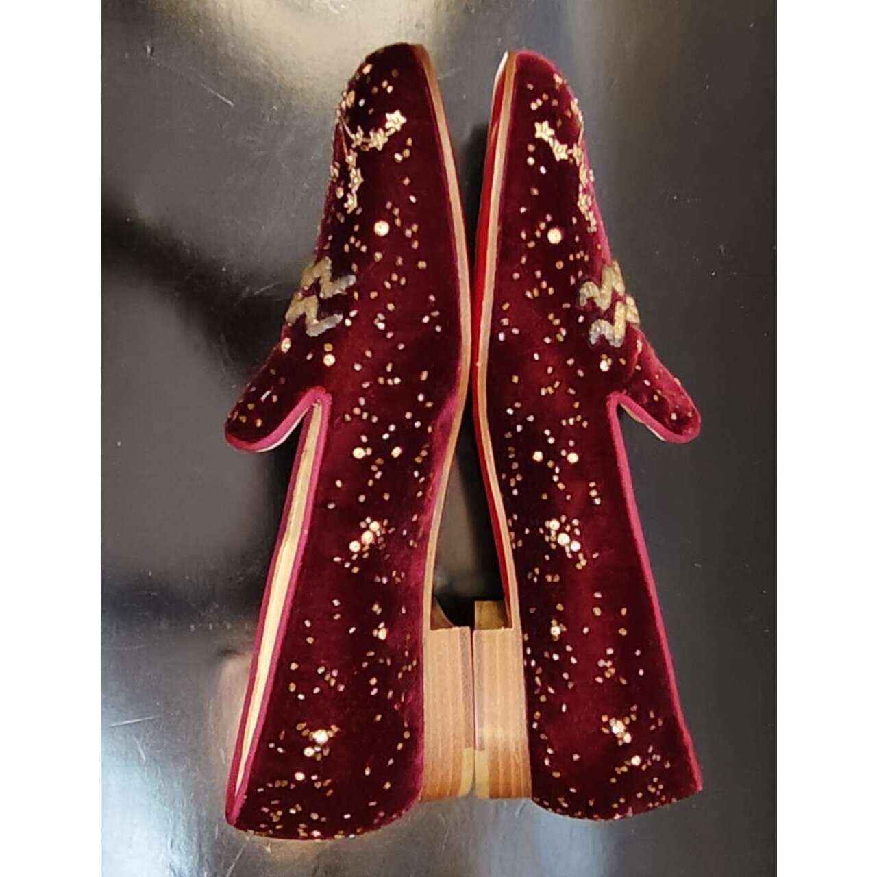 Christian Louboutin Maroon beads Flats