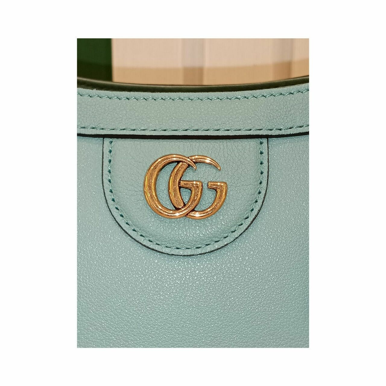 Gucci Diana Mini Tote Bag in Light Blue with Bamboo Handle Satchel