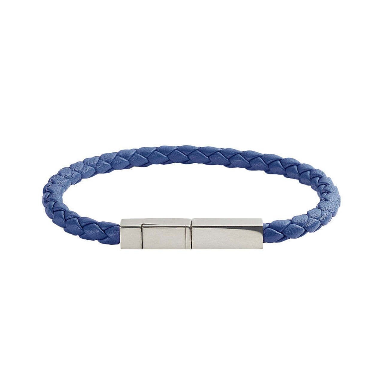 Bottega Veneta Braid Leather Bracelet Cruise