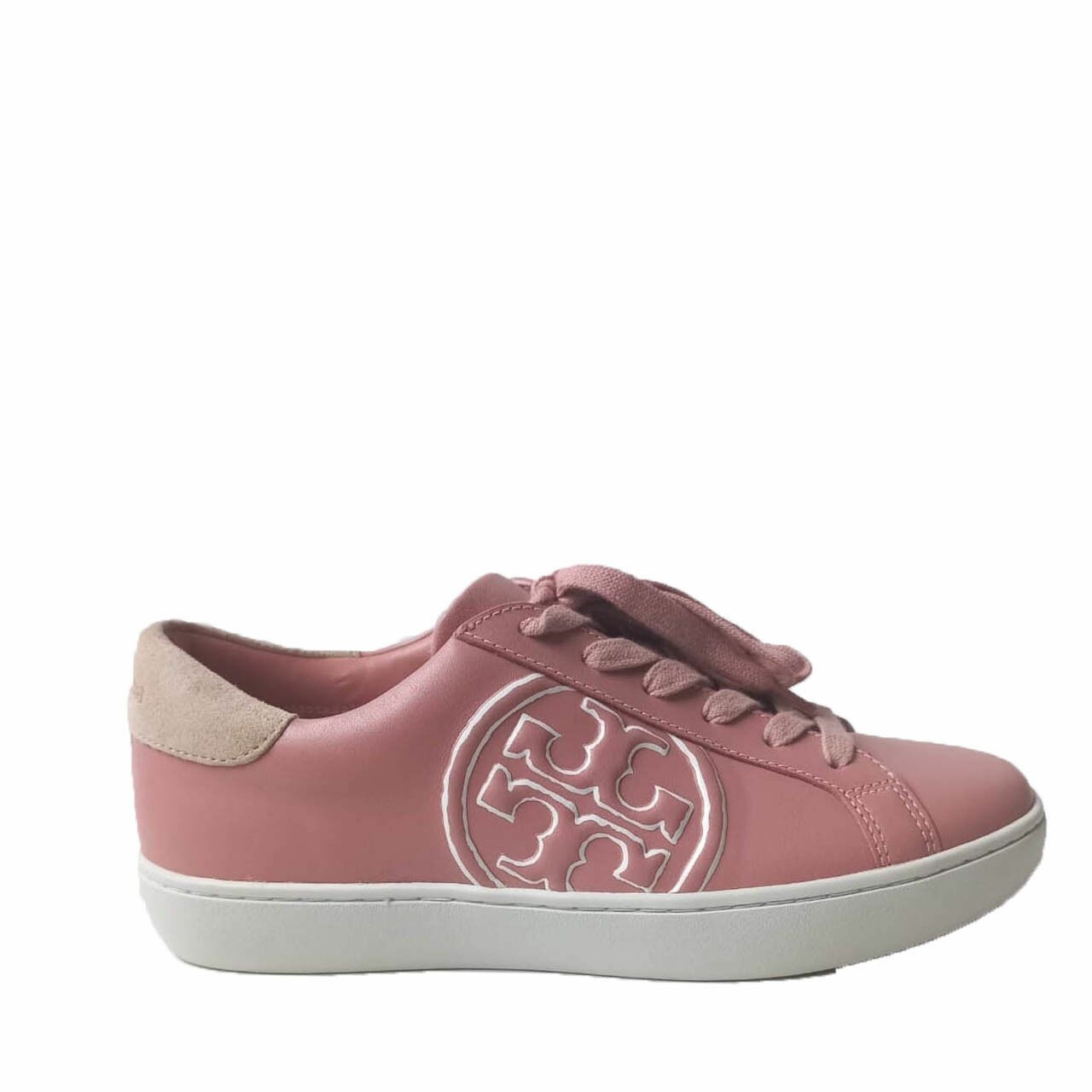 Tory Burch T-Logo Nappa Leather/Nat Suede Pink moon/Corda Sneakers