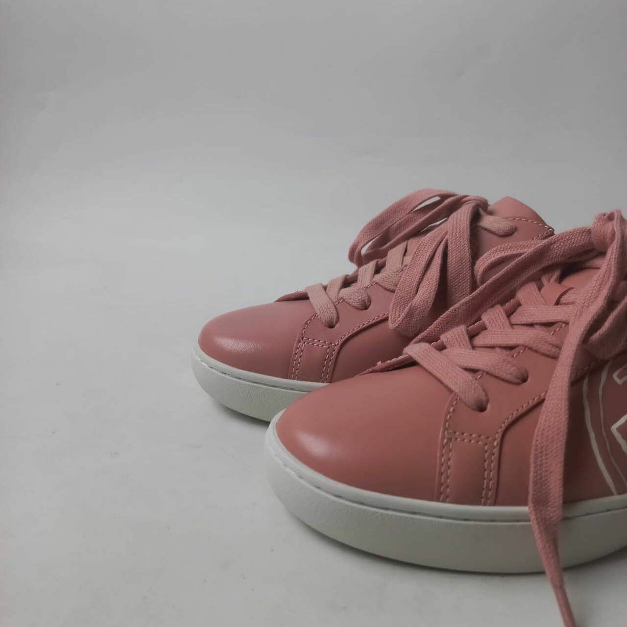 Tory Burch T-Logo Nappa Leather/Nat Suede Pink moon/Corda Sneakers