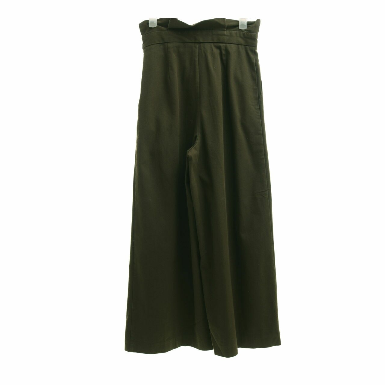 Zara Olive Culottes Long Pants