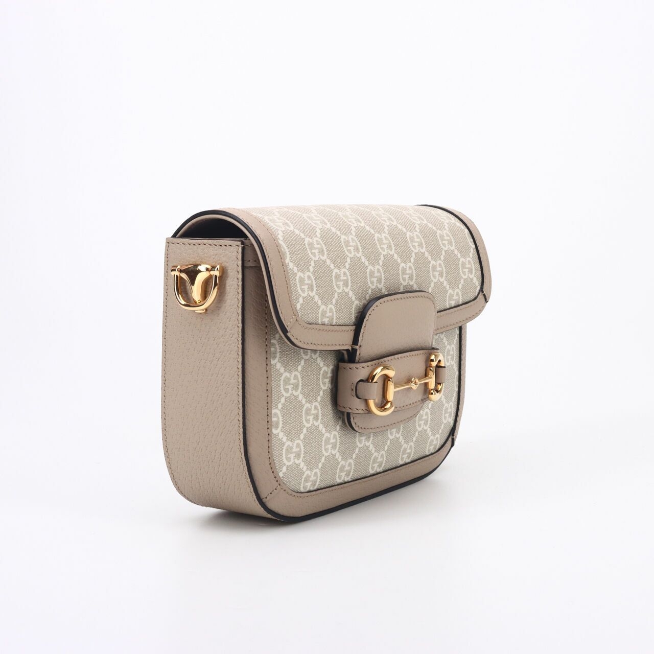 Gucci Horsebit 1955 Small Bag Beige White Oatmeal Sling Bag