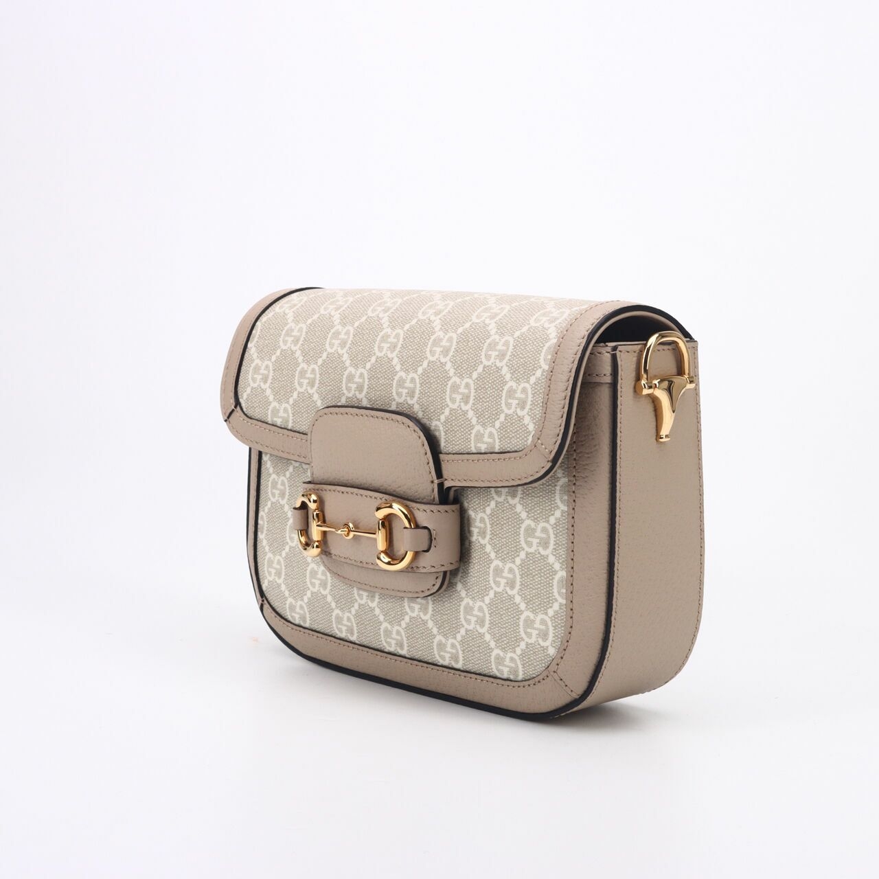 Gucci Horsebit 1955 Small Bag Beige White Oatmeal Sling Bag