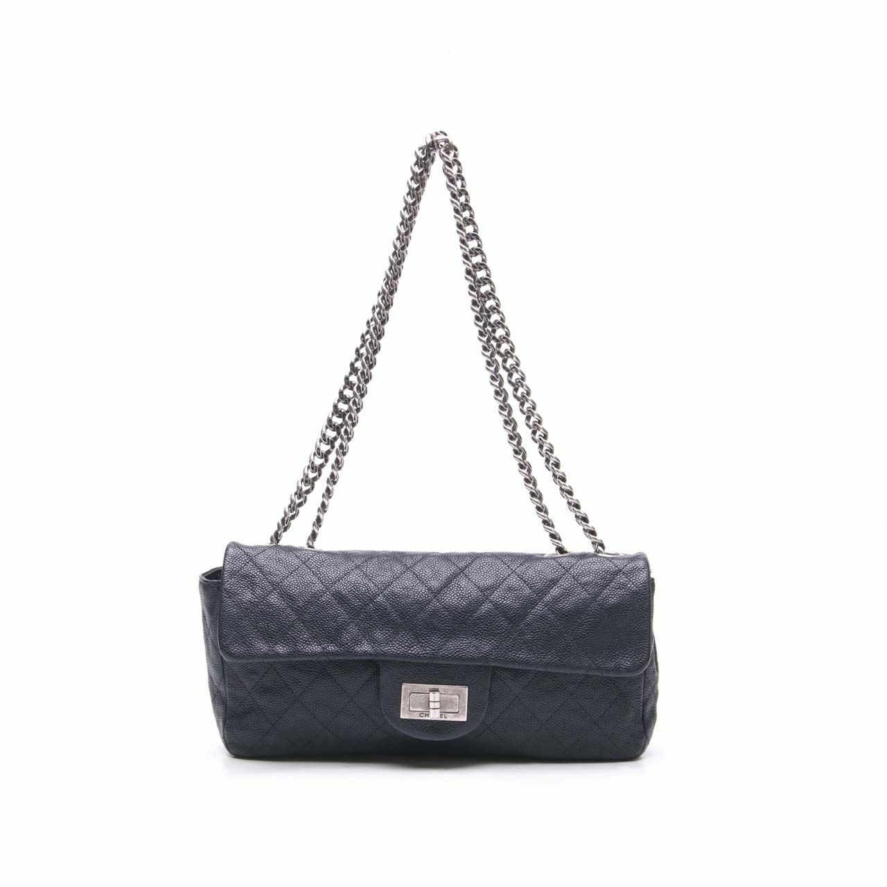 Chanel Reissue Black Flap SHW Shoulder Bag 