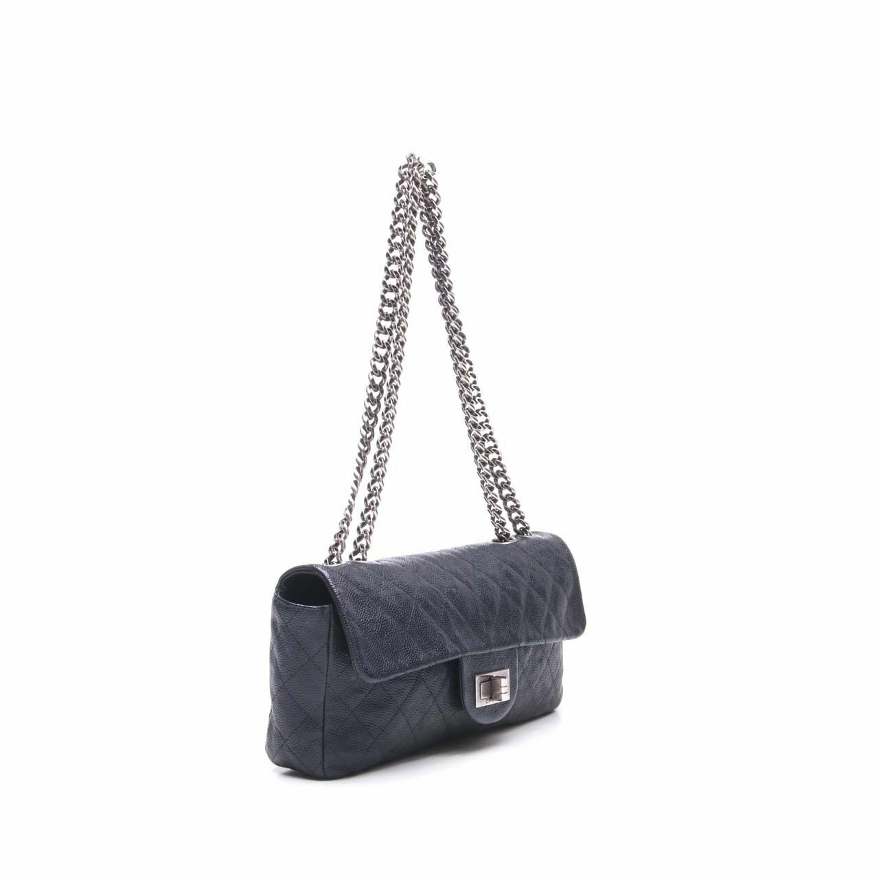 Chanel Reissue Black Flap SHW Shoulder Bag 