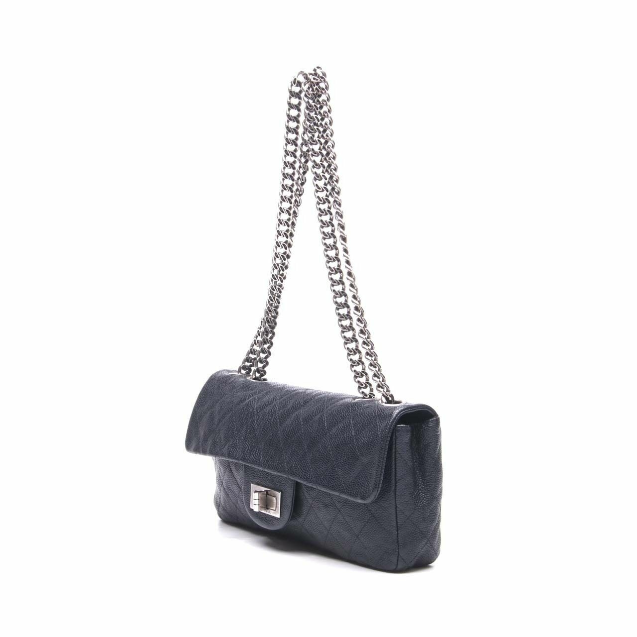 Chanel Reissue Black Flap SHW Shoulder Bag 