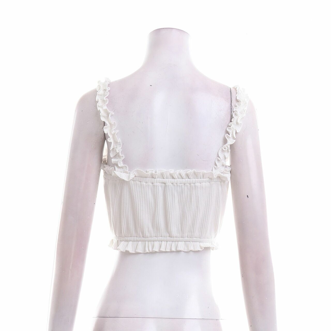 MDS White Cropped Sleeveless