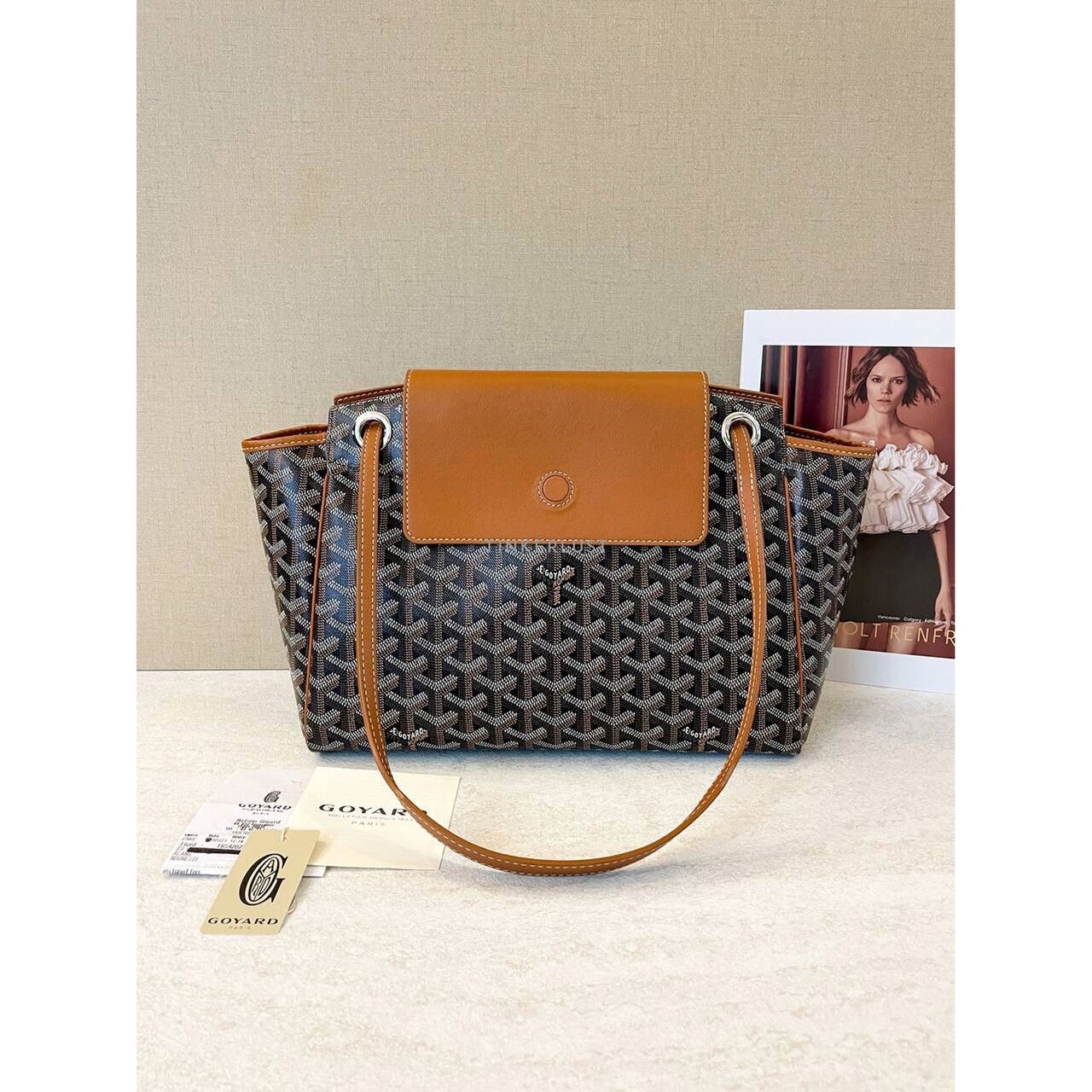 Goyard Rouette PM Black Tan 2023 Totebag