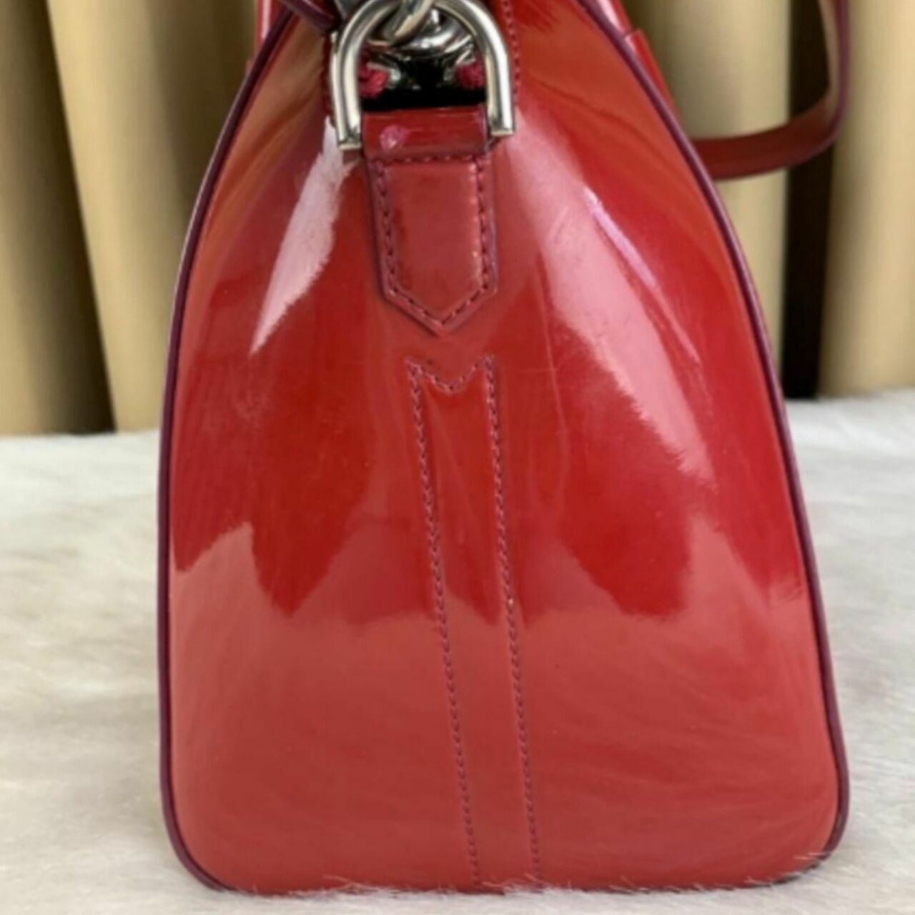 Givenchy Red Antigona Small Patent