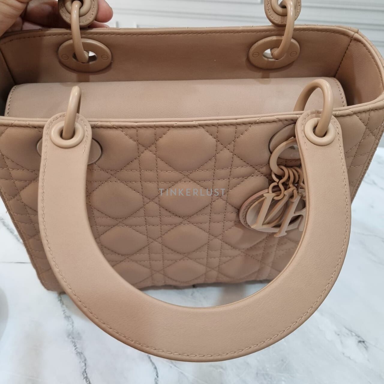 Christian Dior Lady Dior Ultra Matte Medium Nude 2019 Satchel