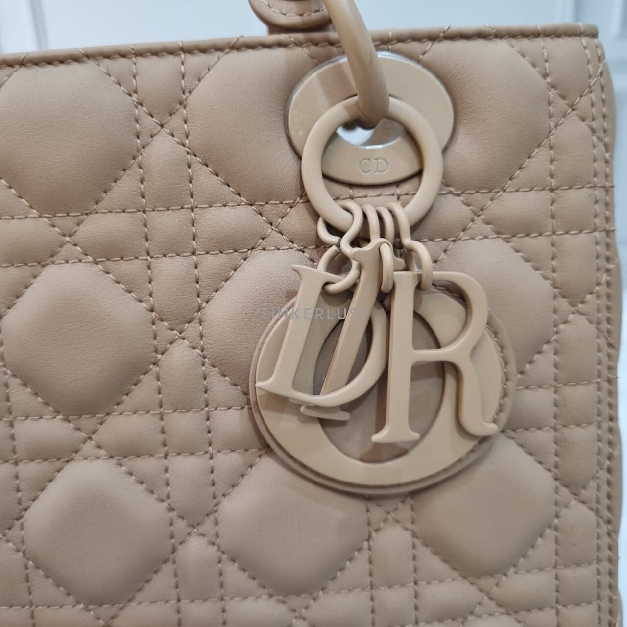 Christian Dior Lady Dior Ultra Matte Medium Nude 2019 Satchel