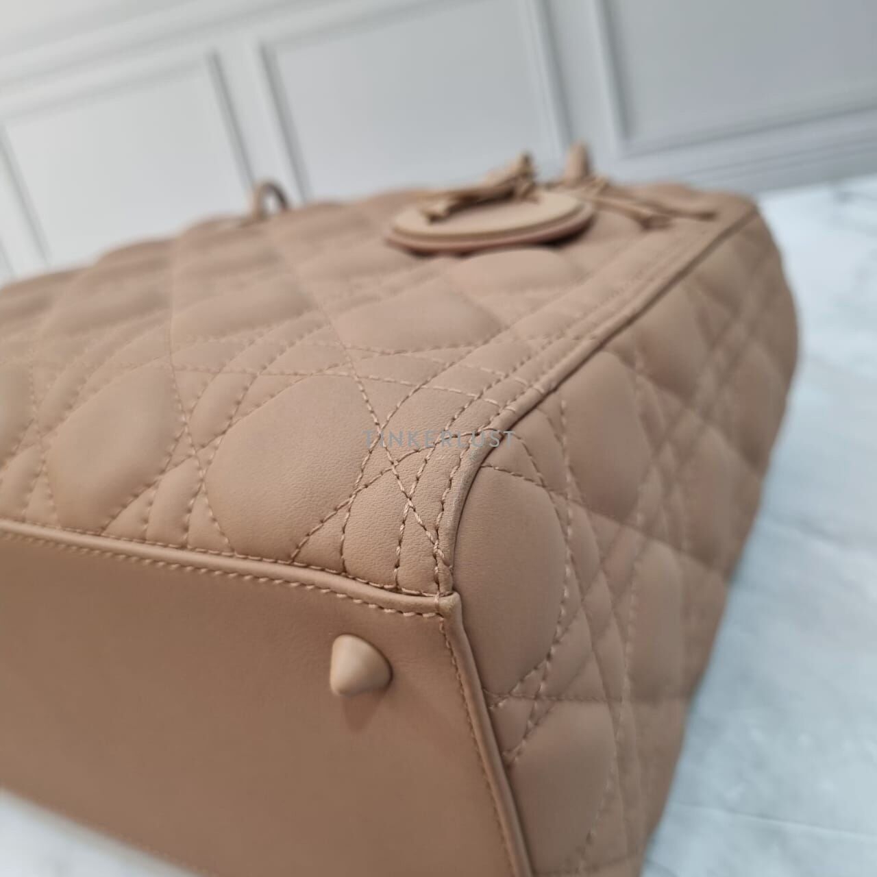 Christian Dior Lady Dior Ultra Matte Medium Nude 2019 Satchel