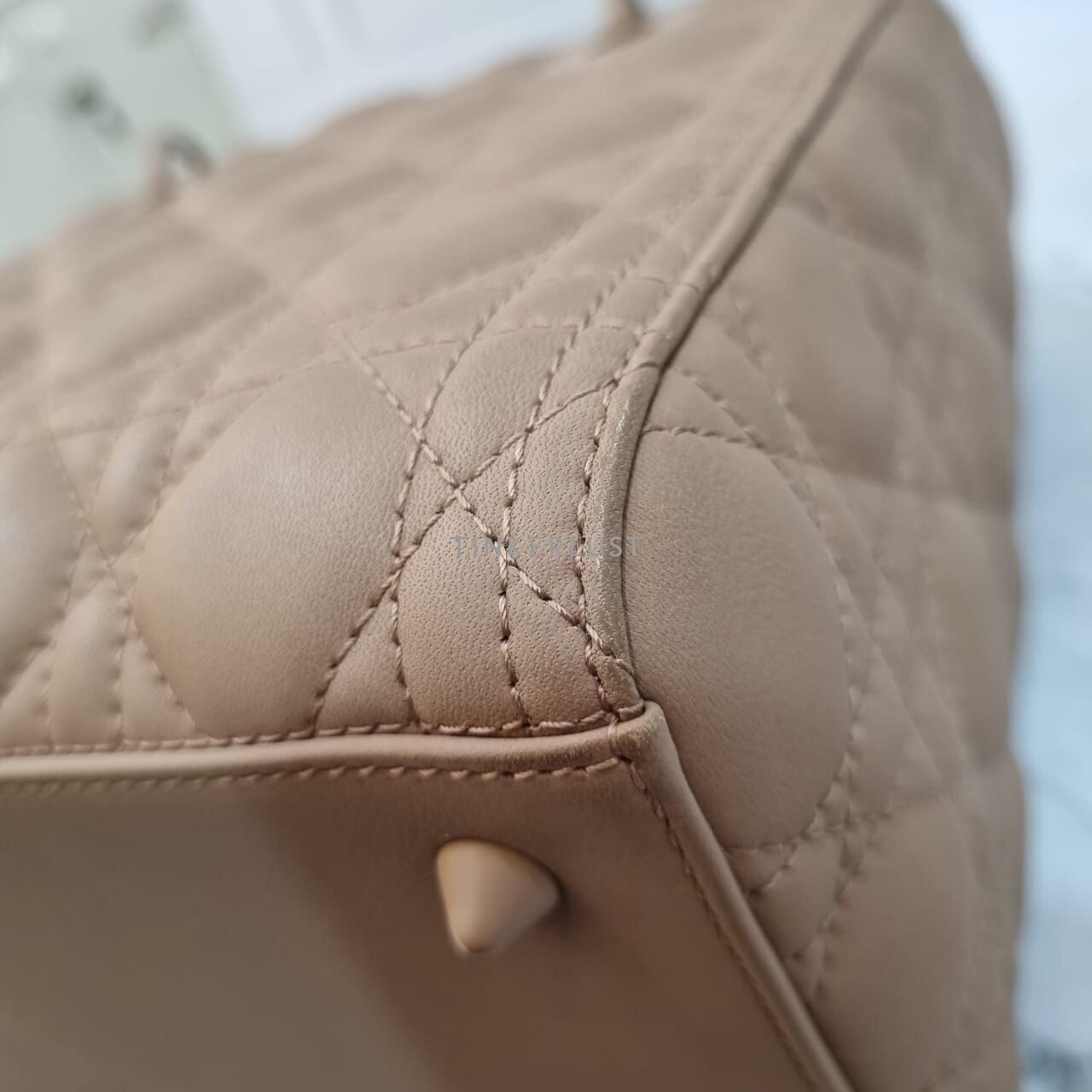 Christian Dior Lady Dior Ultra Matte Medium Nude 2019 Satchel