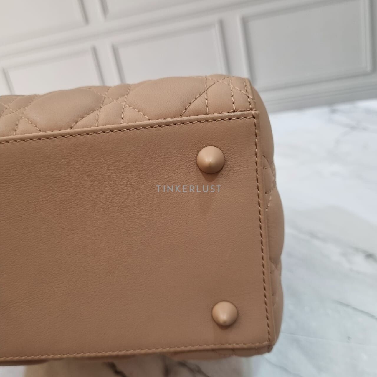 Christian Dior Lady Dior Ultra Matte Medium Nude 2019 Satchel