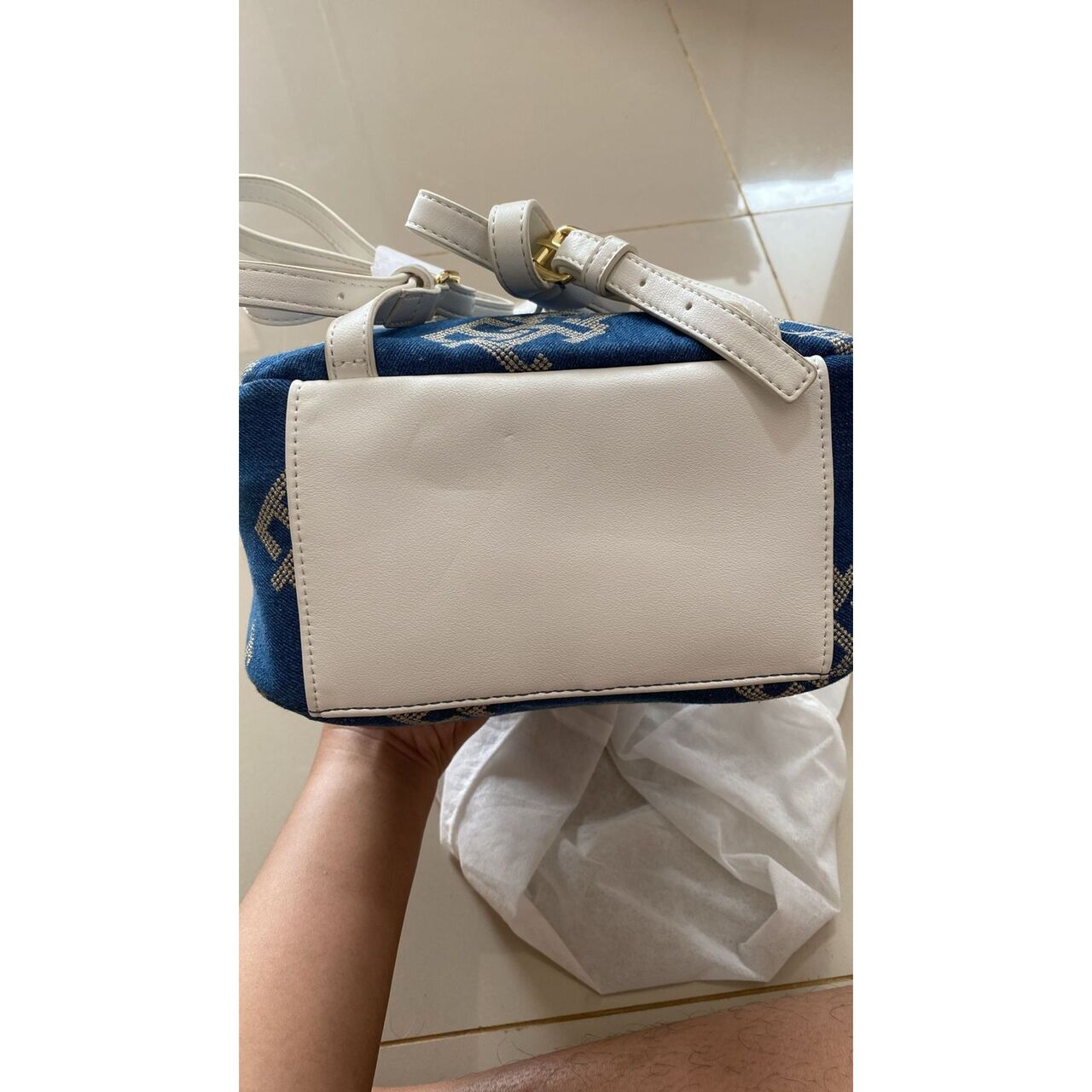 Tommy Hilfiger Blue & White Backpack