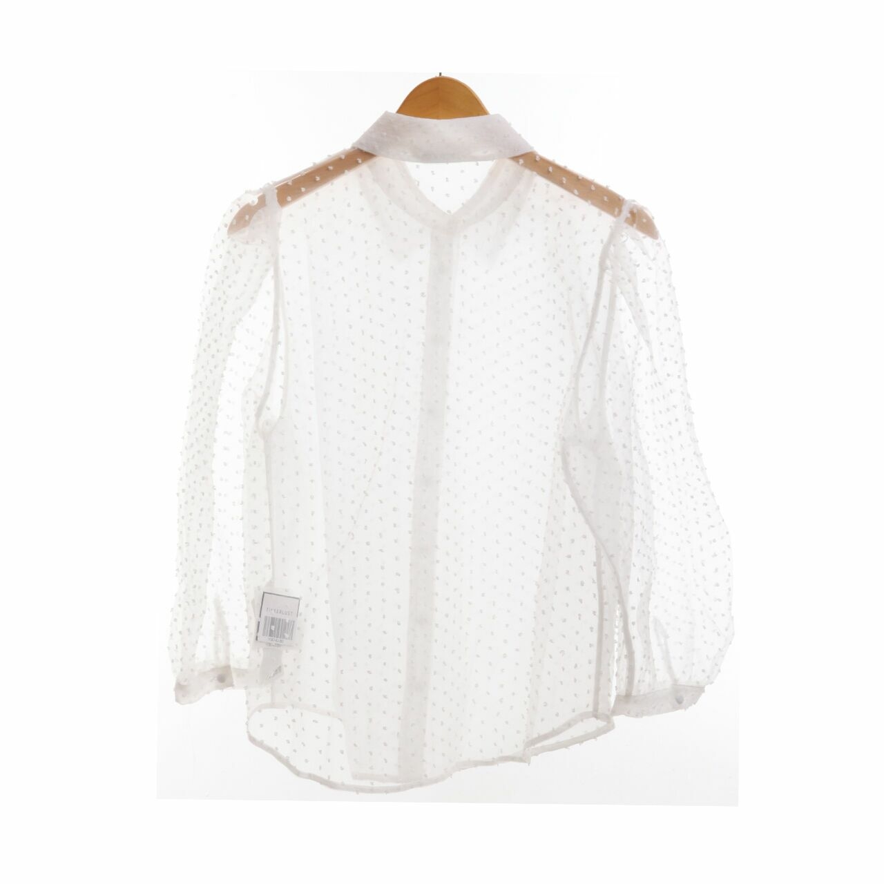 Stradivarius White Sheer Shirt