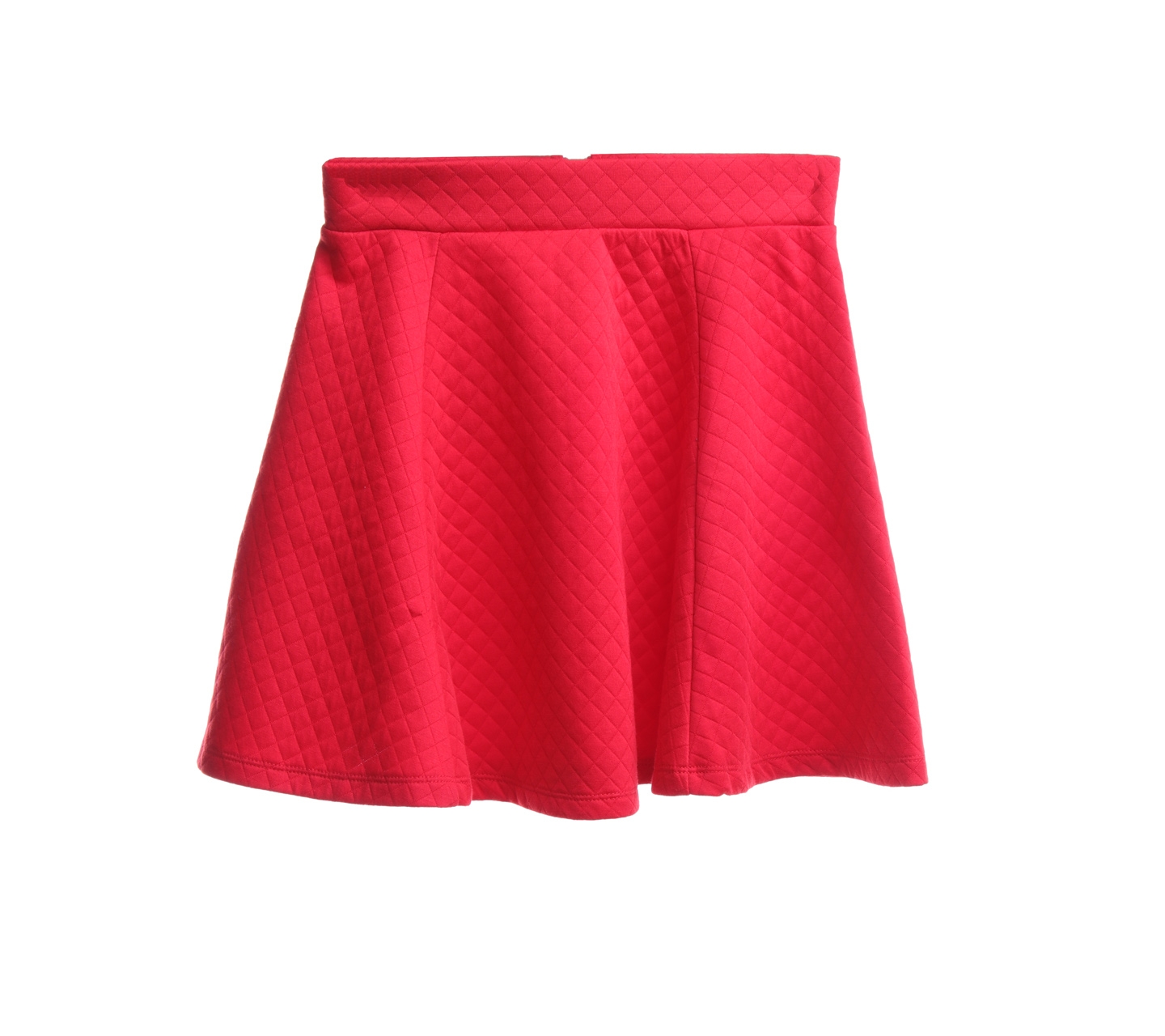 Divided Red Mini Skirt