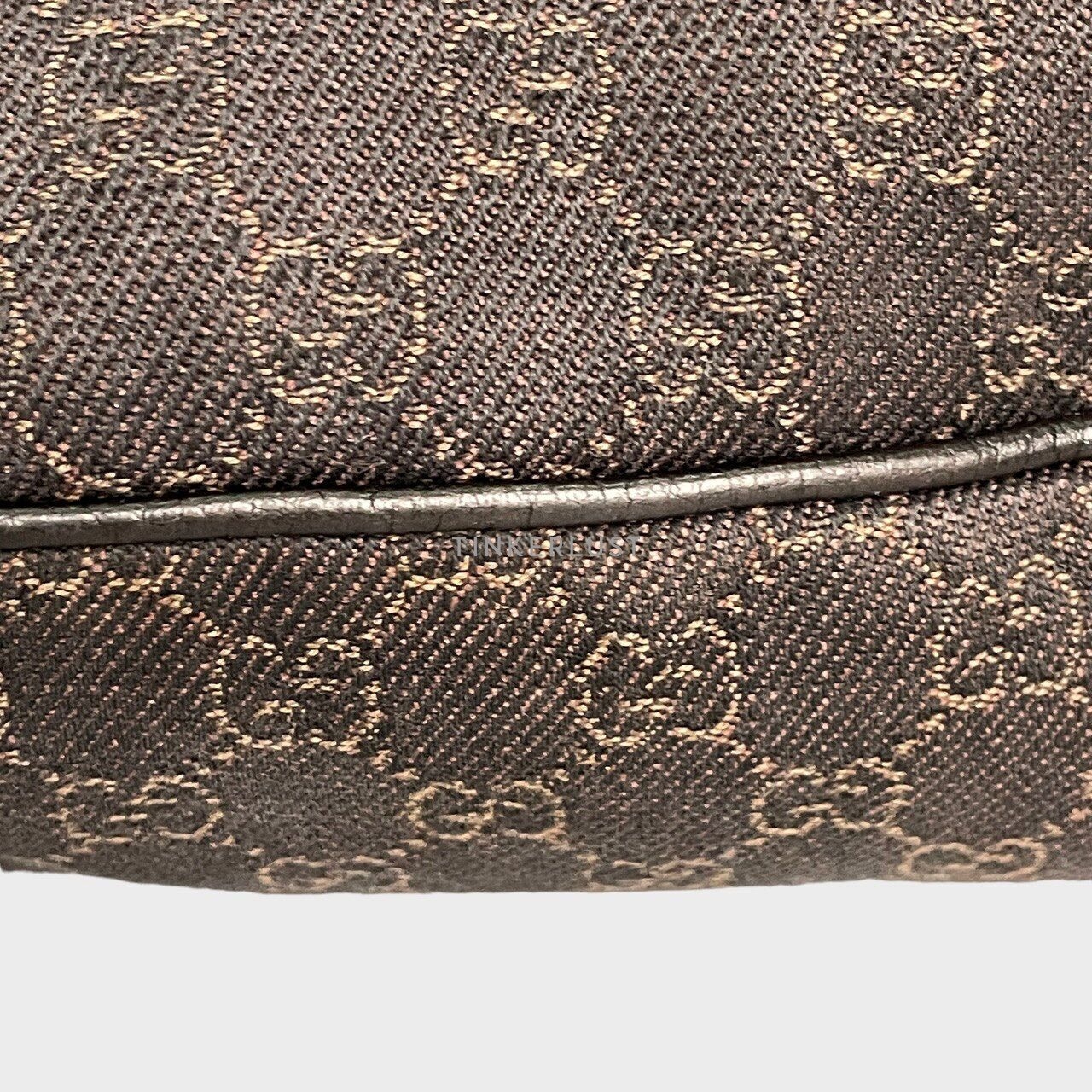 Gucci Abbey Brown GG Monogram Shoulder Bag