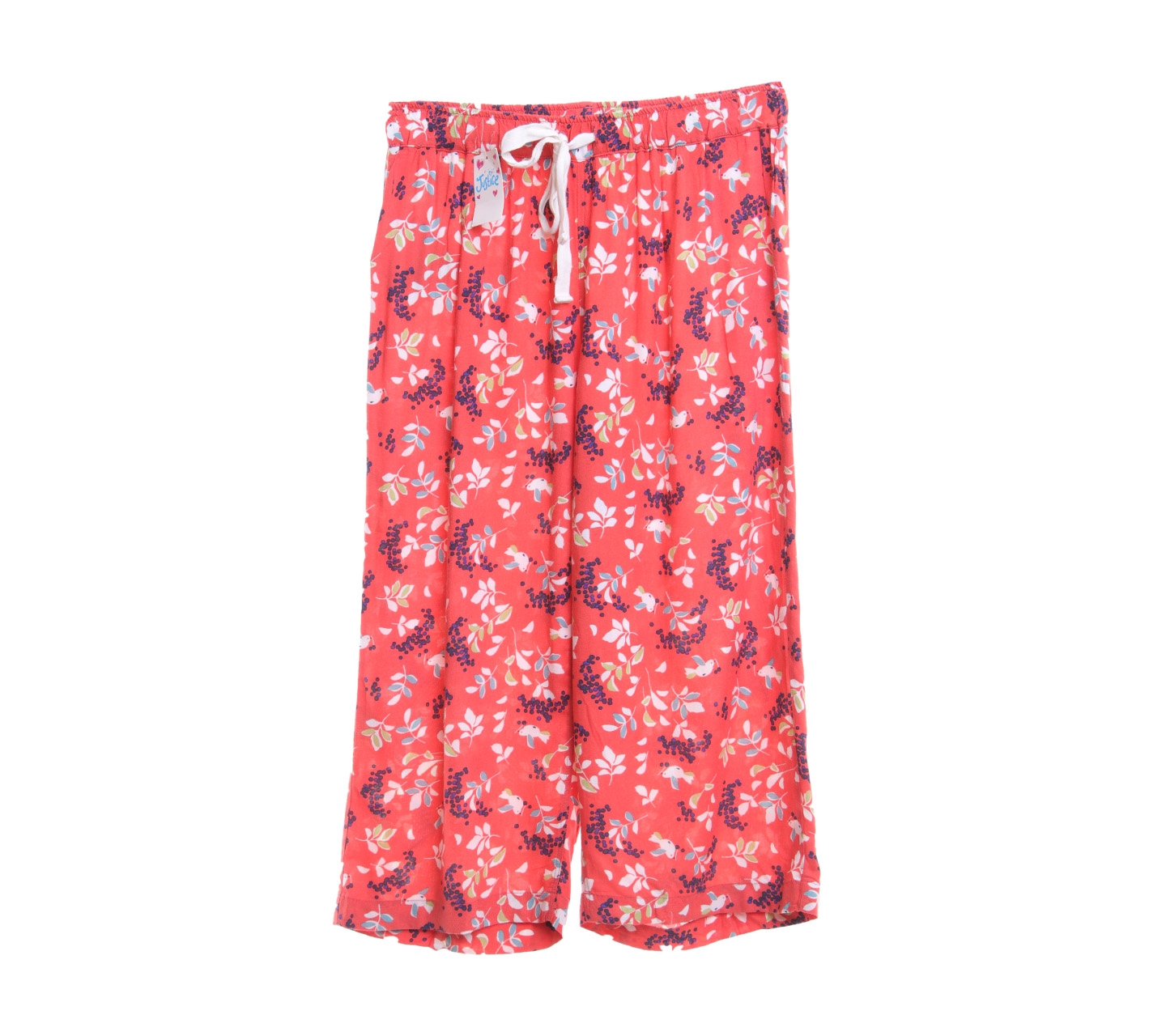 UNIQLO Orange Floral Cropped Pants