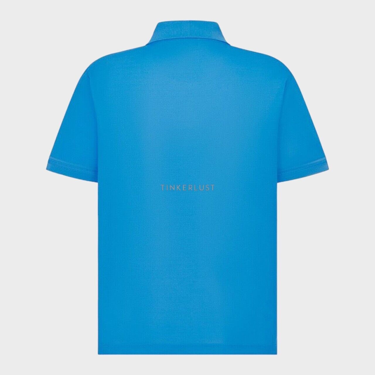 Christian Dior Couture Regular Fit Polo Shirt in Fluorescent Blue Technical Pique